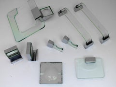 Ensemble de salle de bains Veca Italie des années 70 à la manière de Fontana Arte