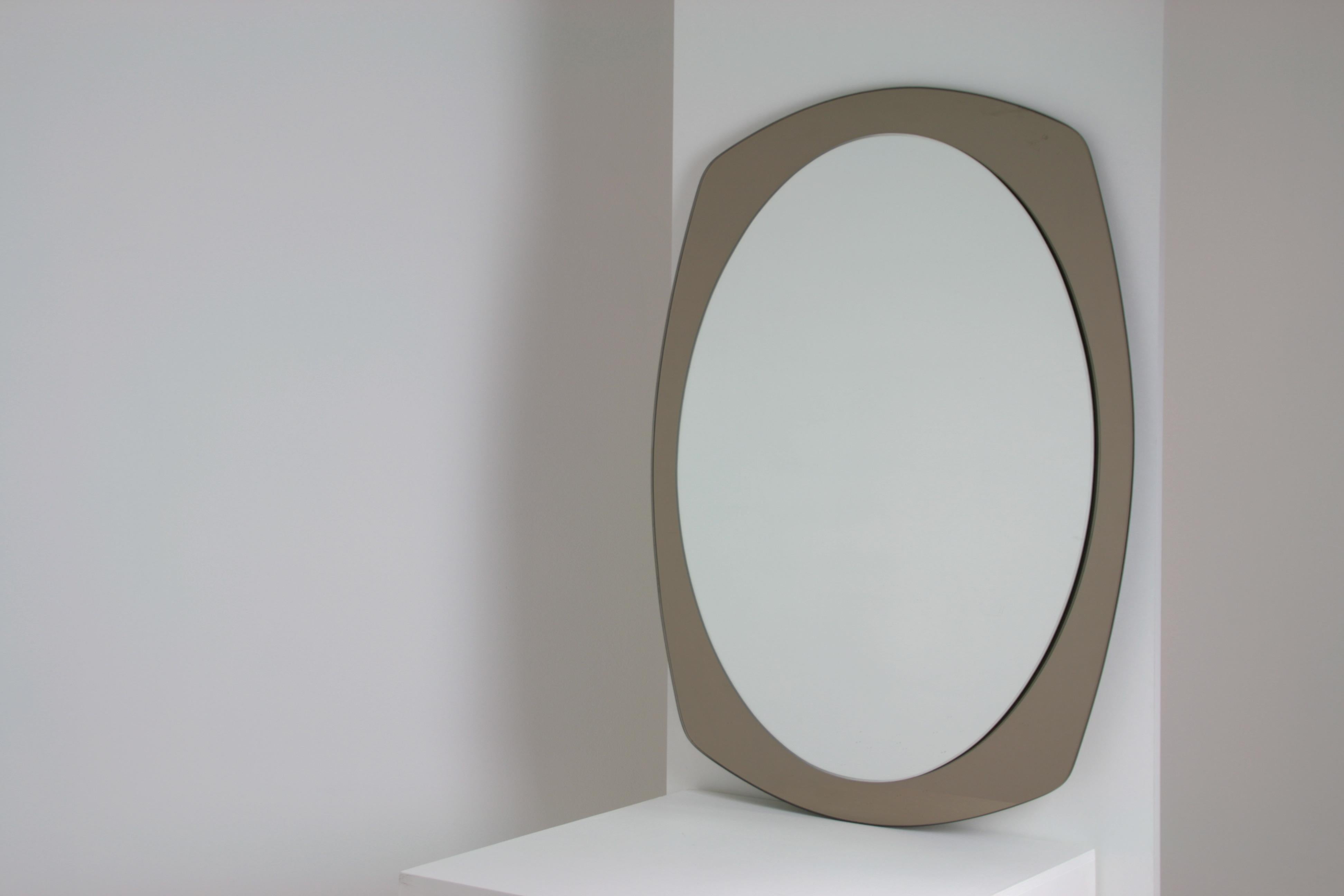 Miroir ovale Veca, Italie 1960 en vente 1