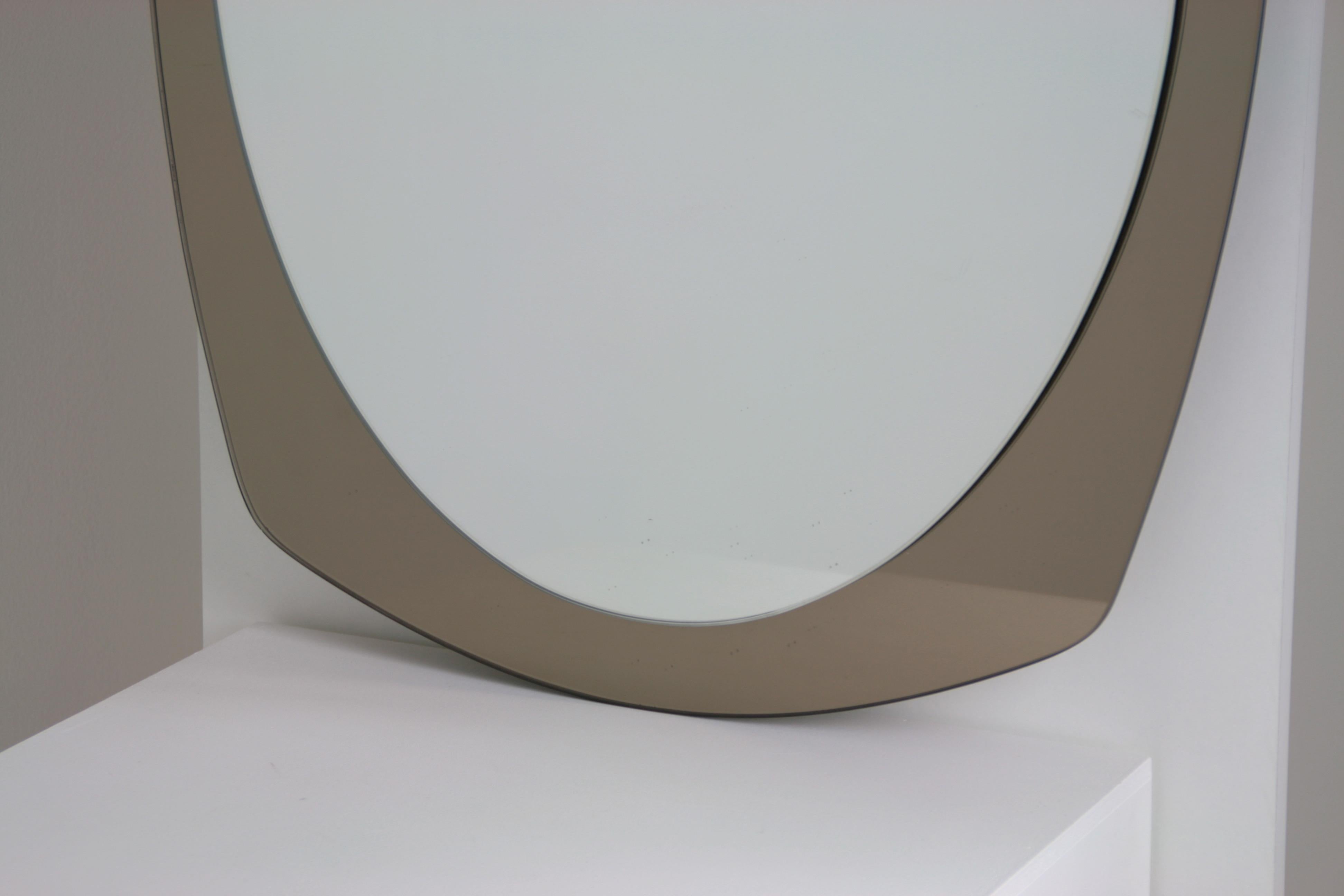Miroir ovale Veca, Italie 1960 en vente 2