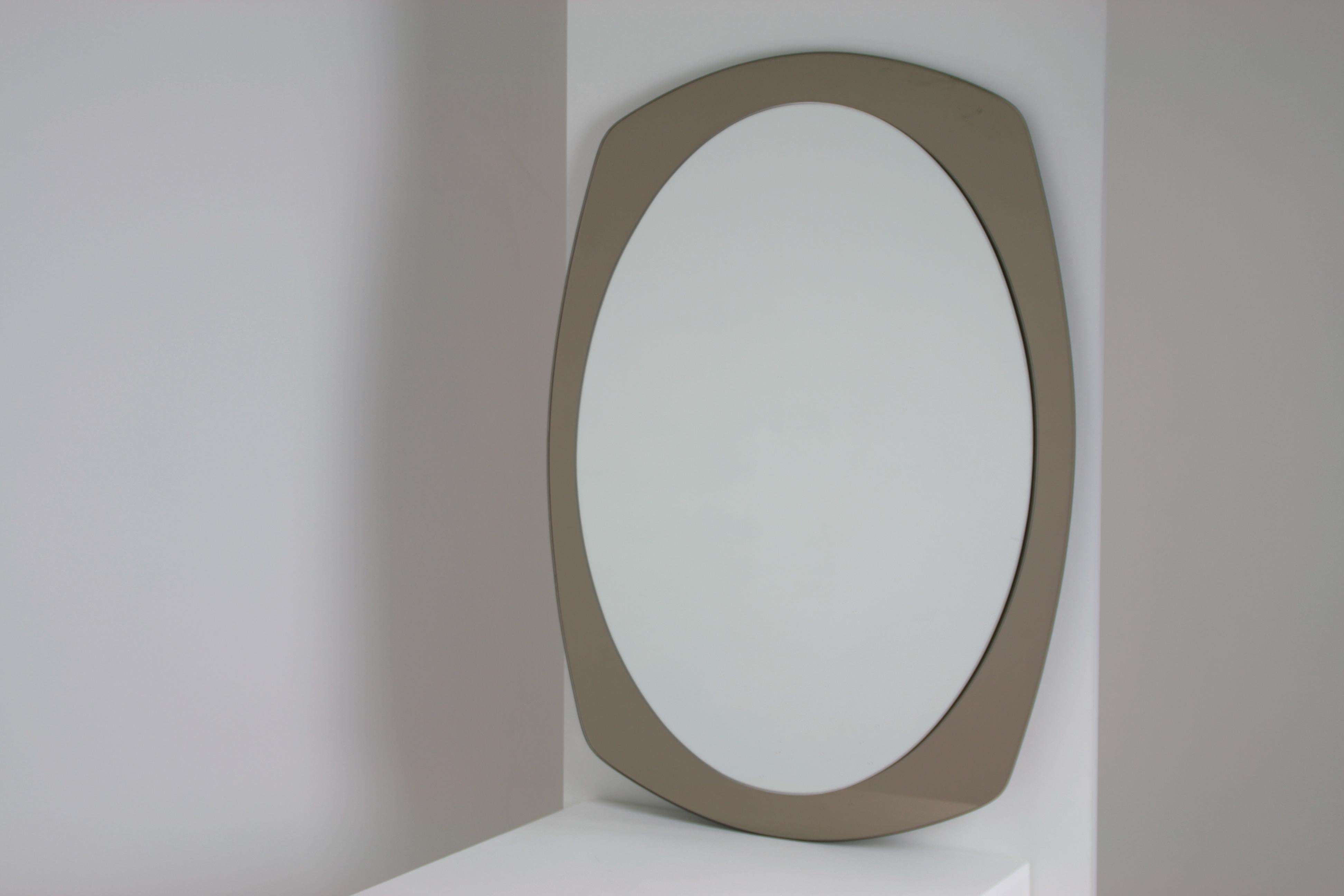 Miroir ovale Veca, Italie 1960 en vente 3