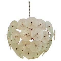 Veca chandelier Glass Flower Model, Italy, 1980