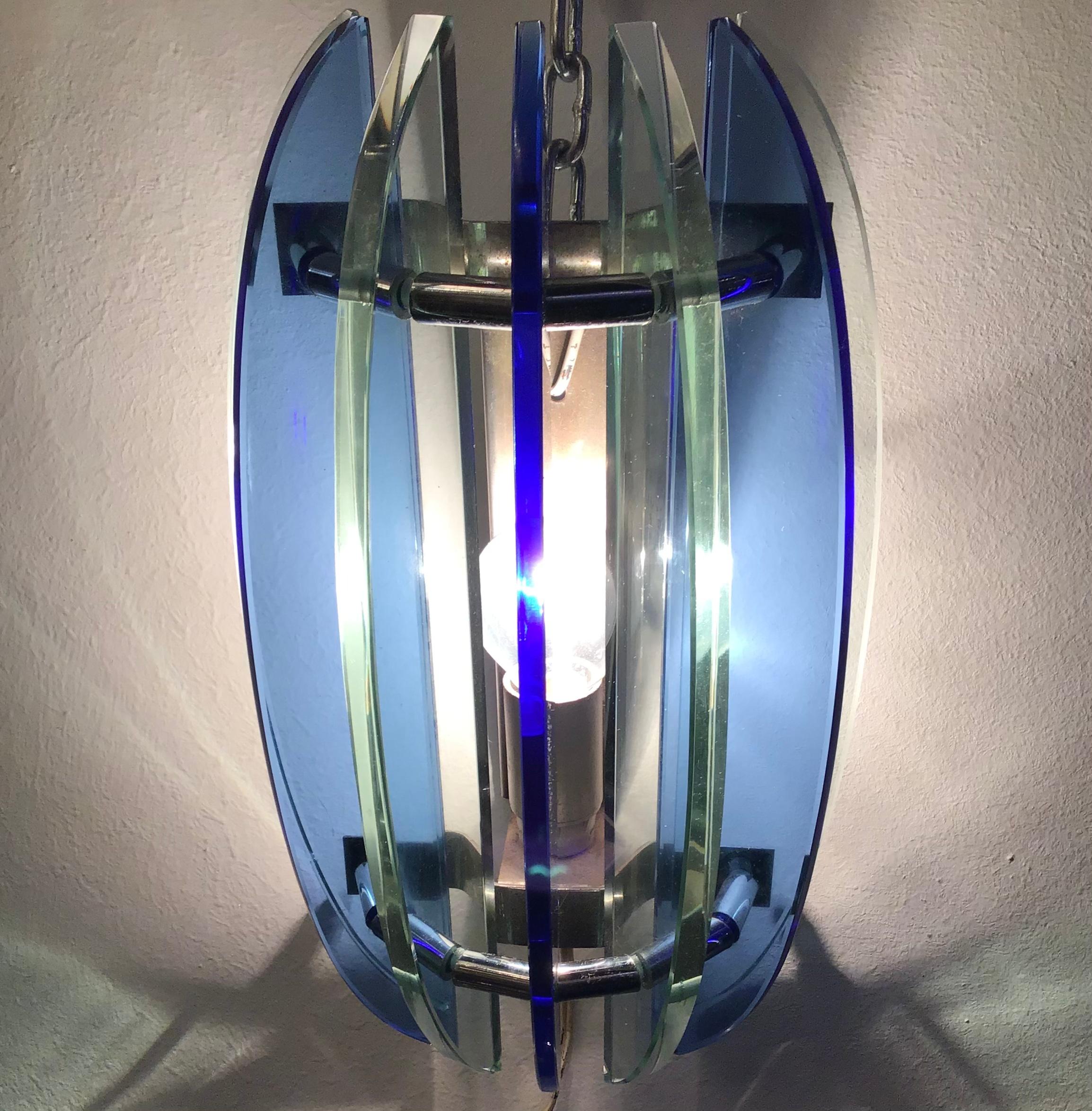 Veca Sconces Glass Metal Glass, 1955, Italy For Sale 8