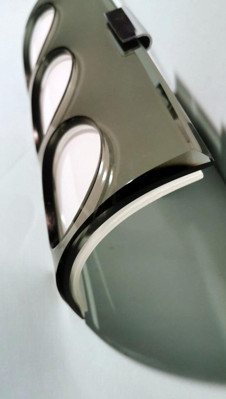 Coppia di applique in stile Veca con doppia lastra di vetro in due colori 7
