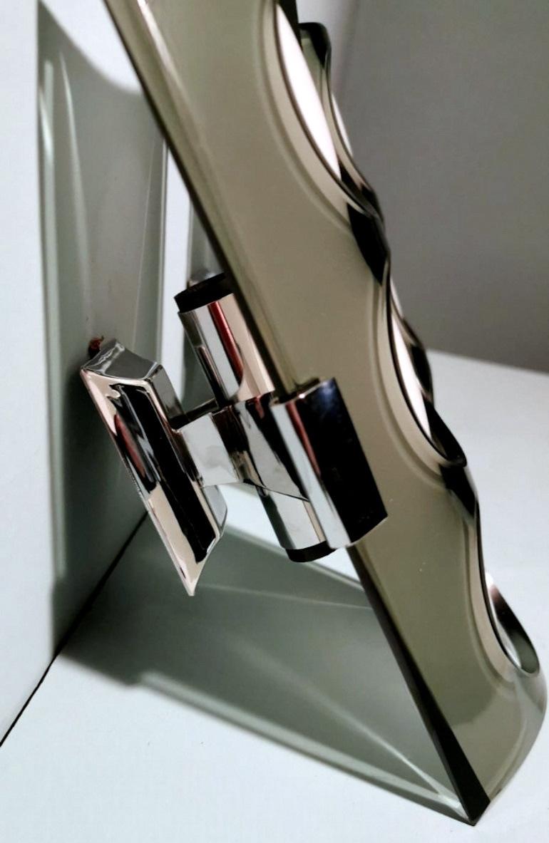 Coppia di applique in stile Veca con doppia lastra di vetro in due colori 9