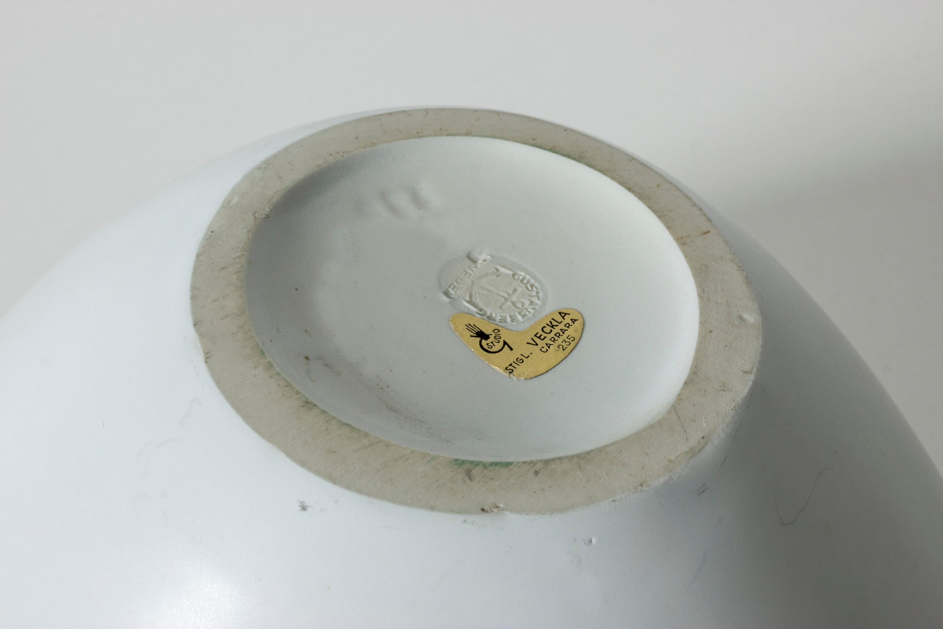 Stoneware “Veckla” Bowl by Stig Lindberg For Sale