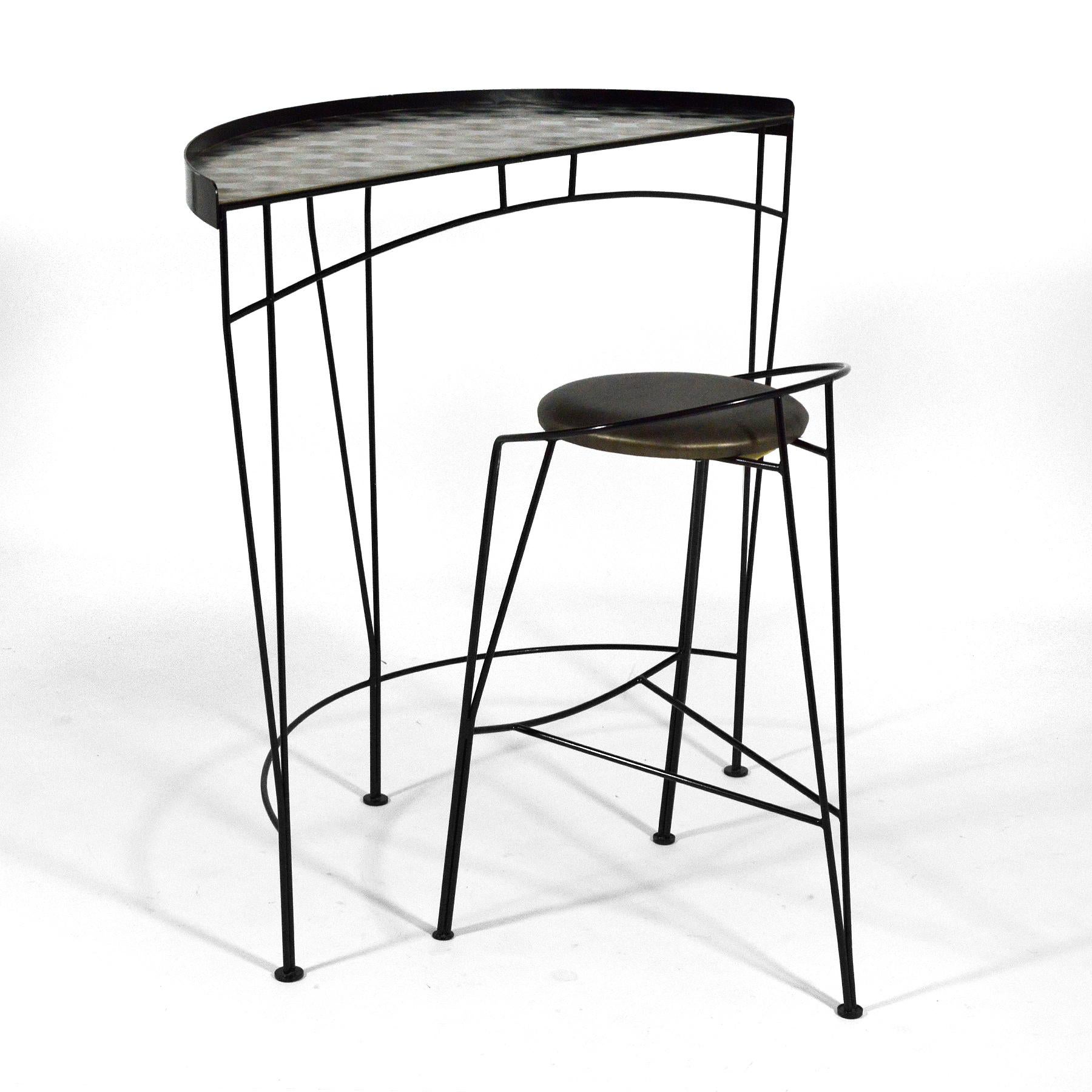 Post-Modern Vecta Beylerian Collection Table & Stool For Sale