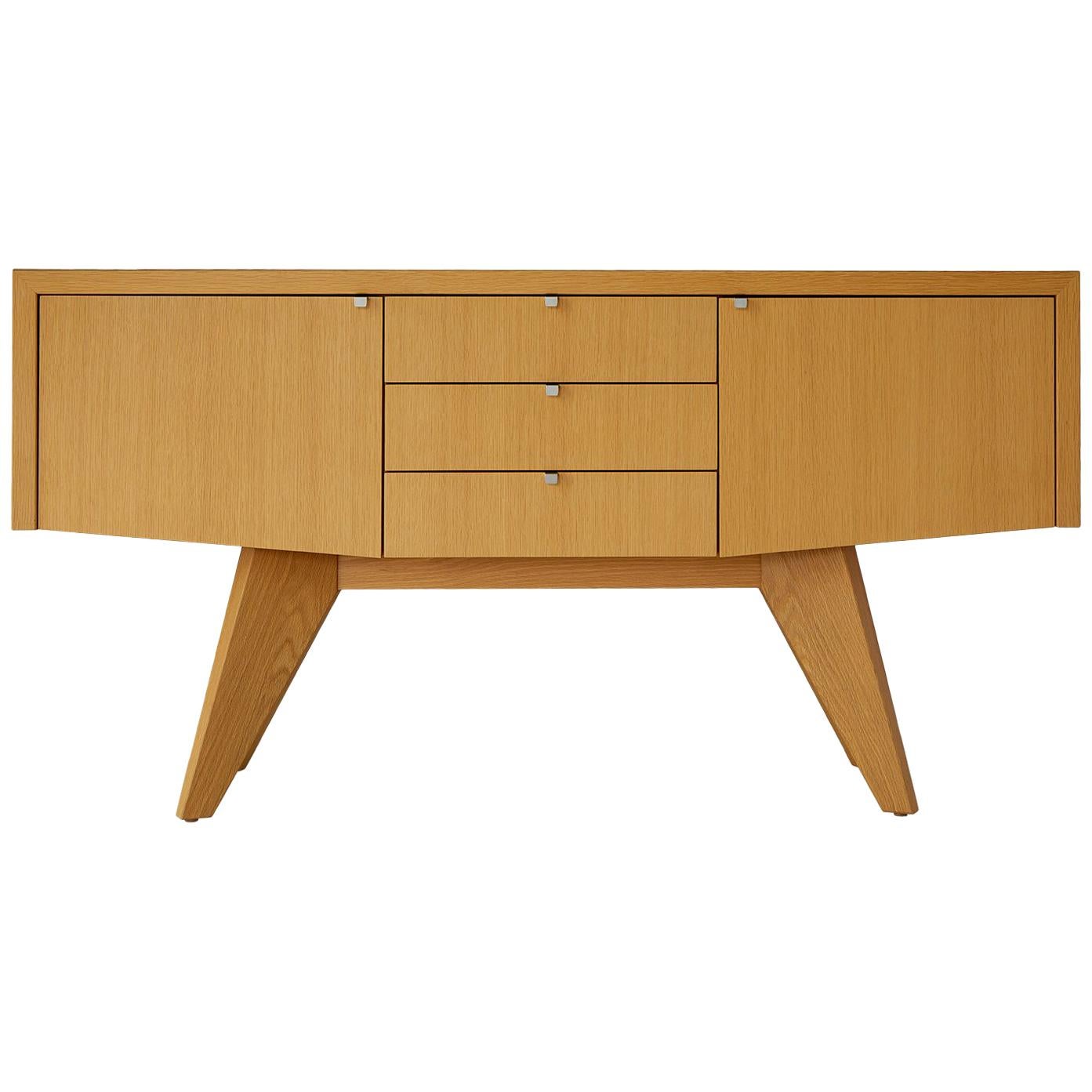 Vector Sideboard, Case Piece, Cabinet, Handcrafted, Modern For Sale