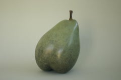 Recline II (Green)-scultura in bronzo-opera d'arte contemporanea realista-edizione limitata