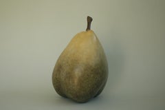 Recline II(giallo)-scultura in bronzo-opera d'arte contemporanea Pear-edizione limitata