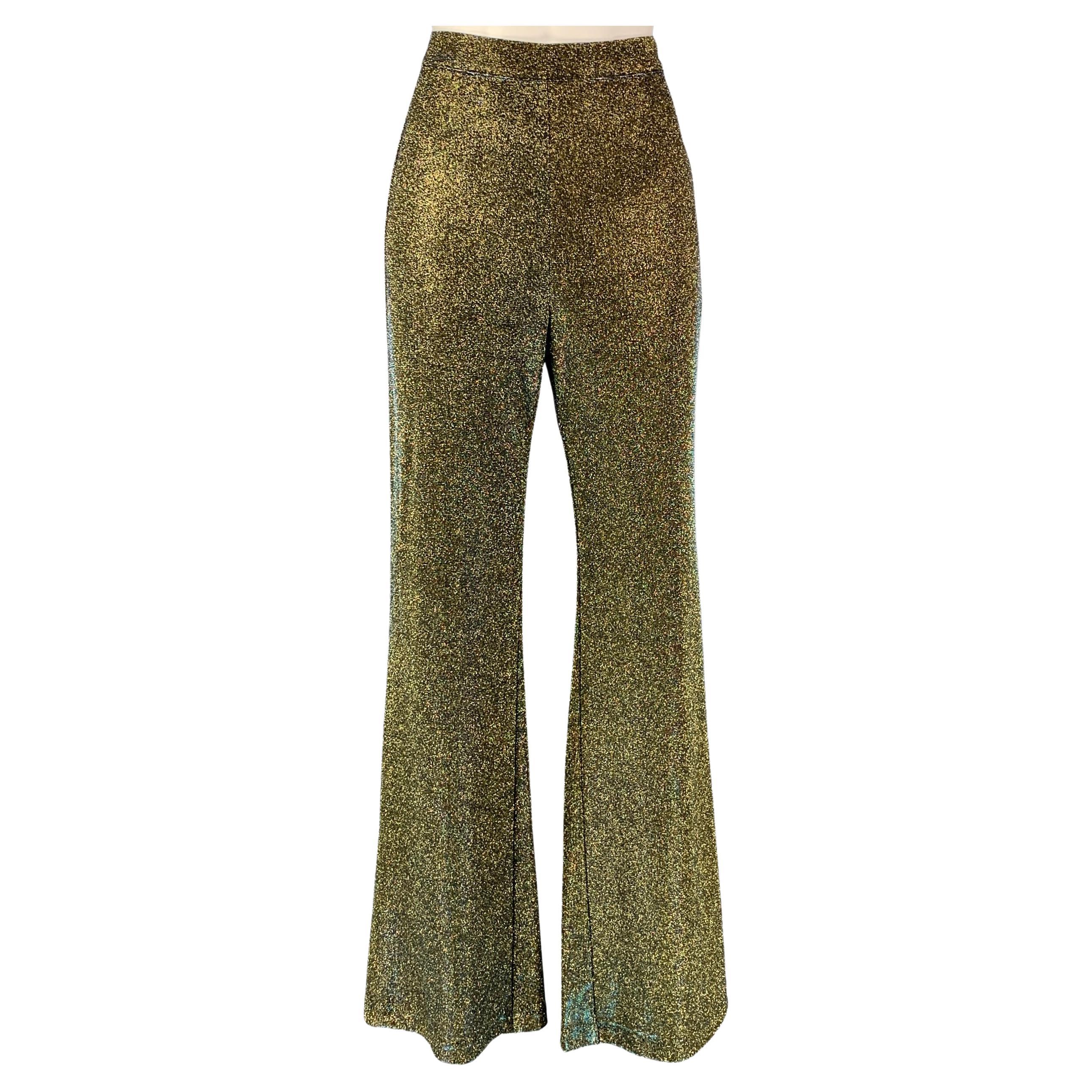 1970s Campus Casuals Panne Velvet Harlequin Pattern Palazzo Pants For ...