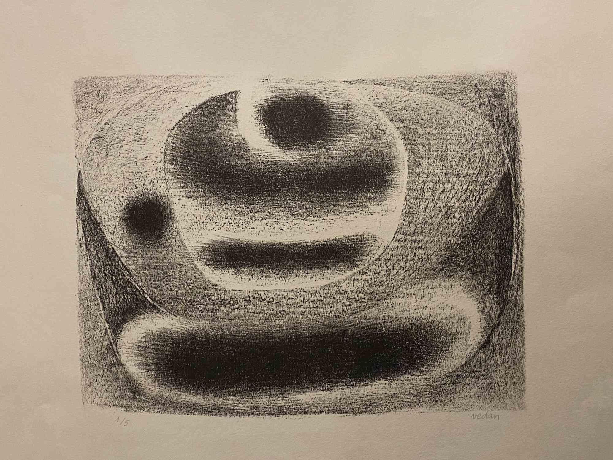 Composition - Lithographie de Vedan - 1970 en vente 1