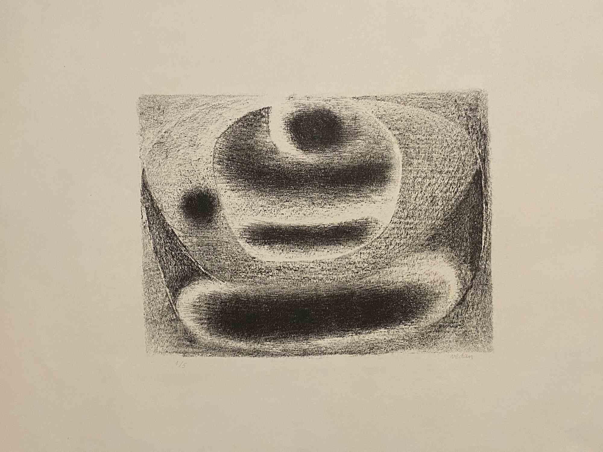 Composition - Lithographie de Vedan - 1970