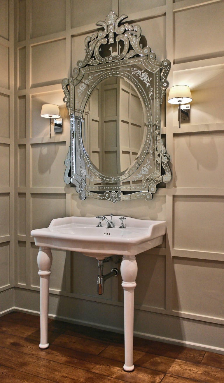 Vedelago, Etched Mirror For Sale at 1stDibs