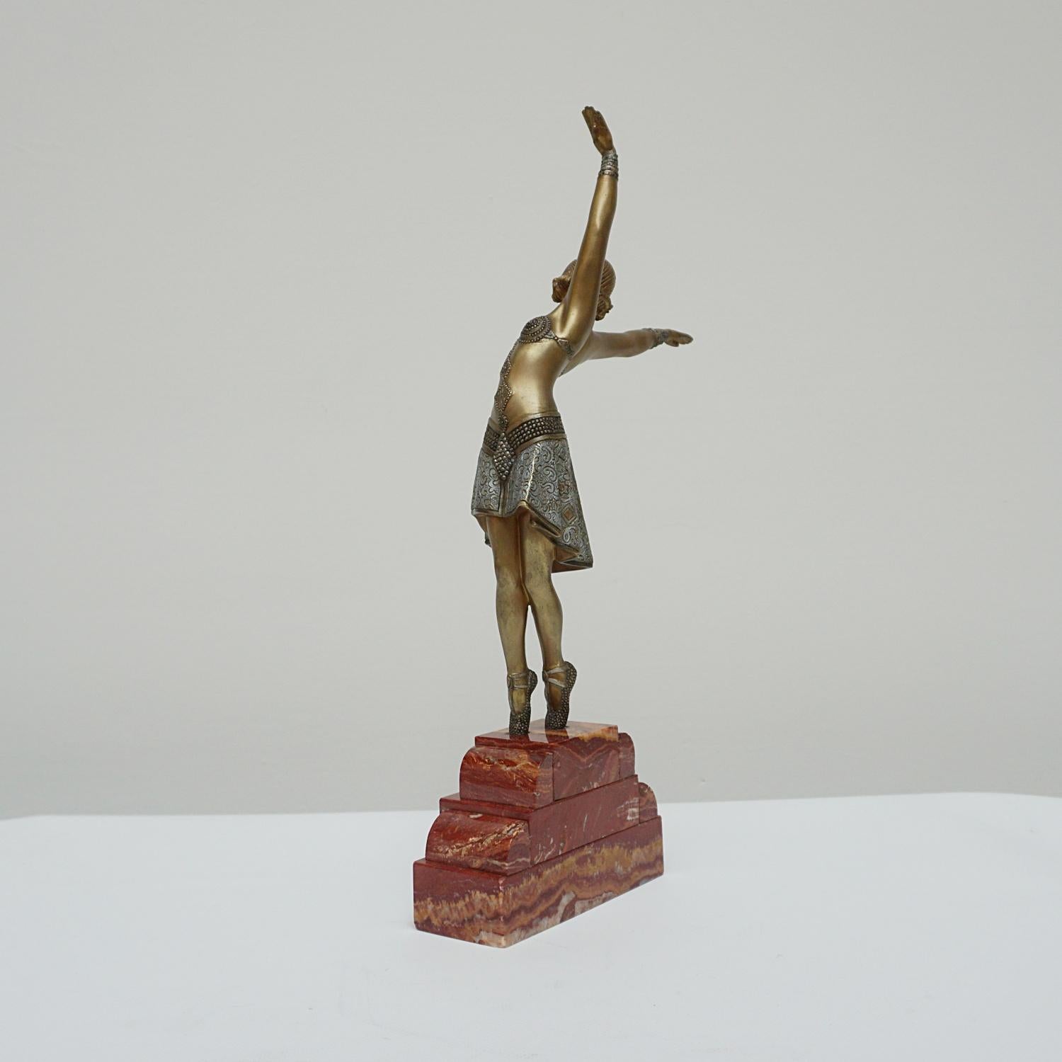 'Vedette' Original Sculpture by Demetre Chiparus In Good Condition In Forest Row, East Sussex