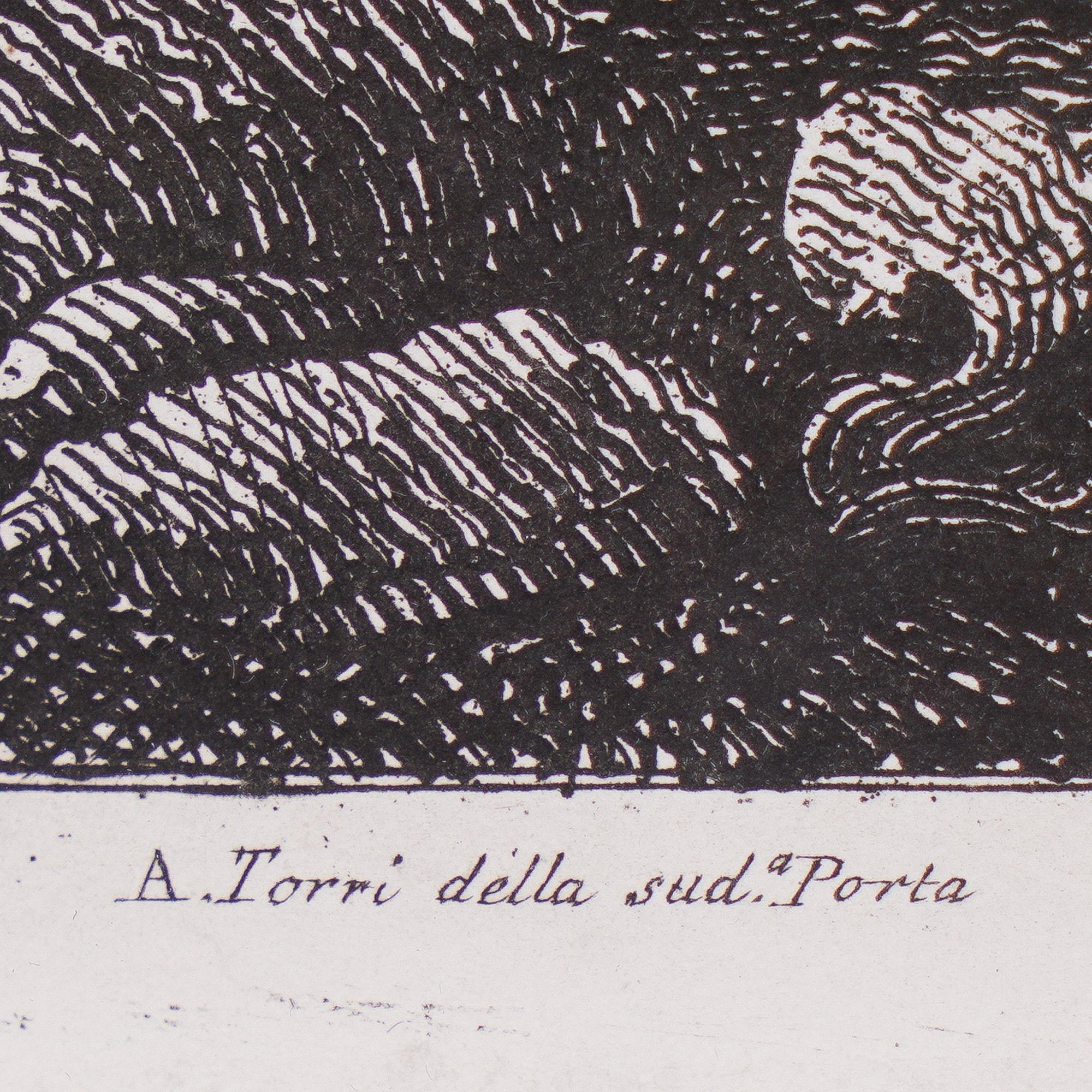 Early 19th Century Veduta della Piramide di C.Cestio by Luigi Rossini, 1822 For Sale