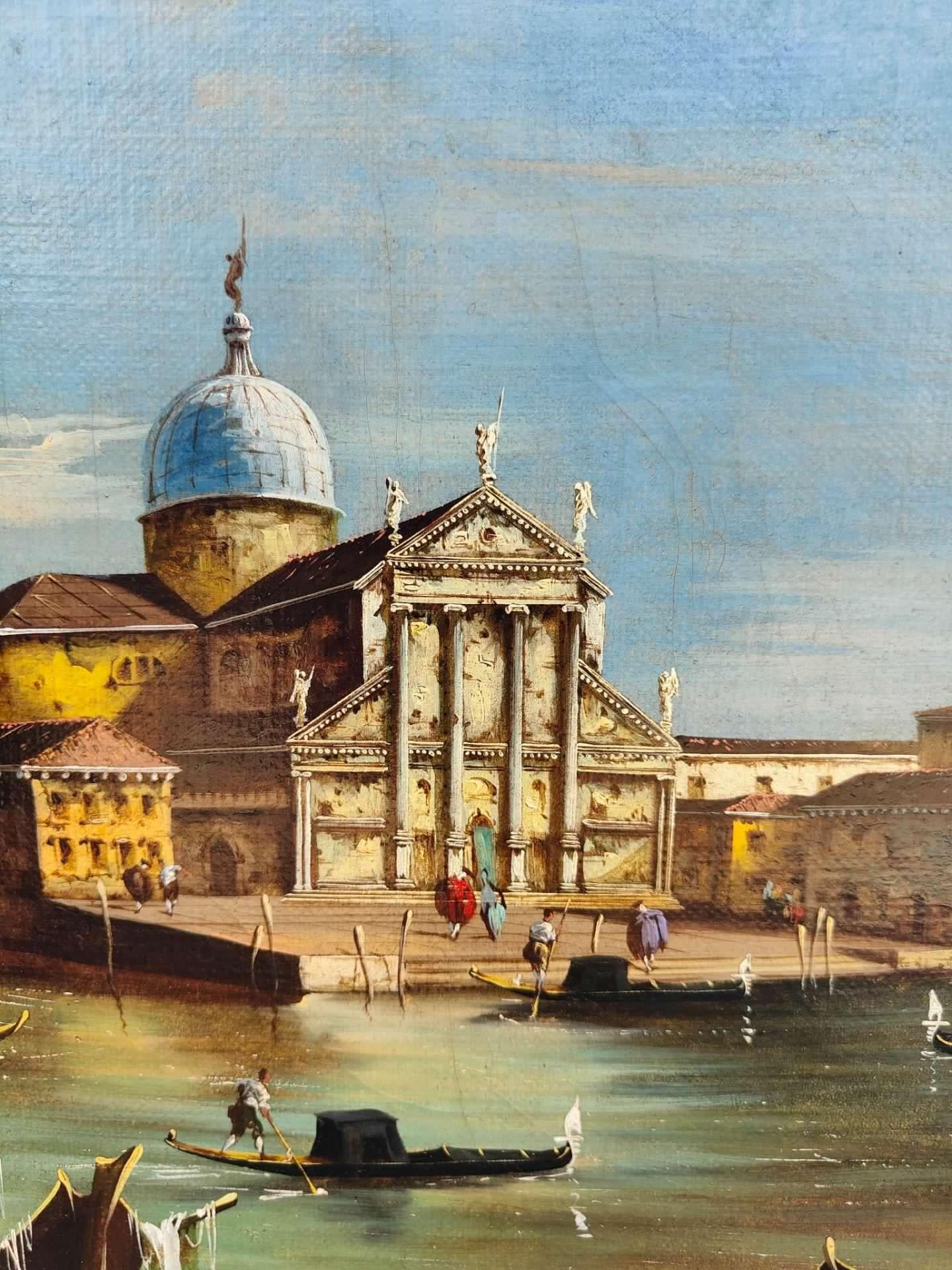Canvas Veduta di Venezia di Giuseppe Ponga For Sale
