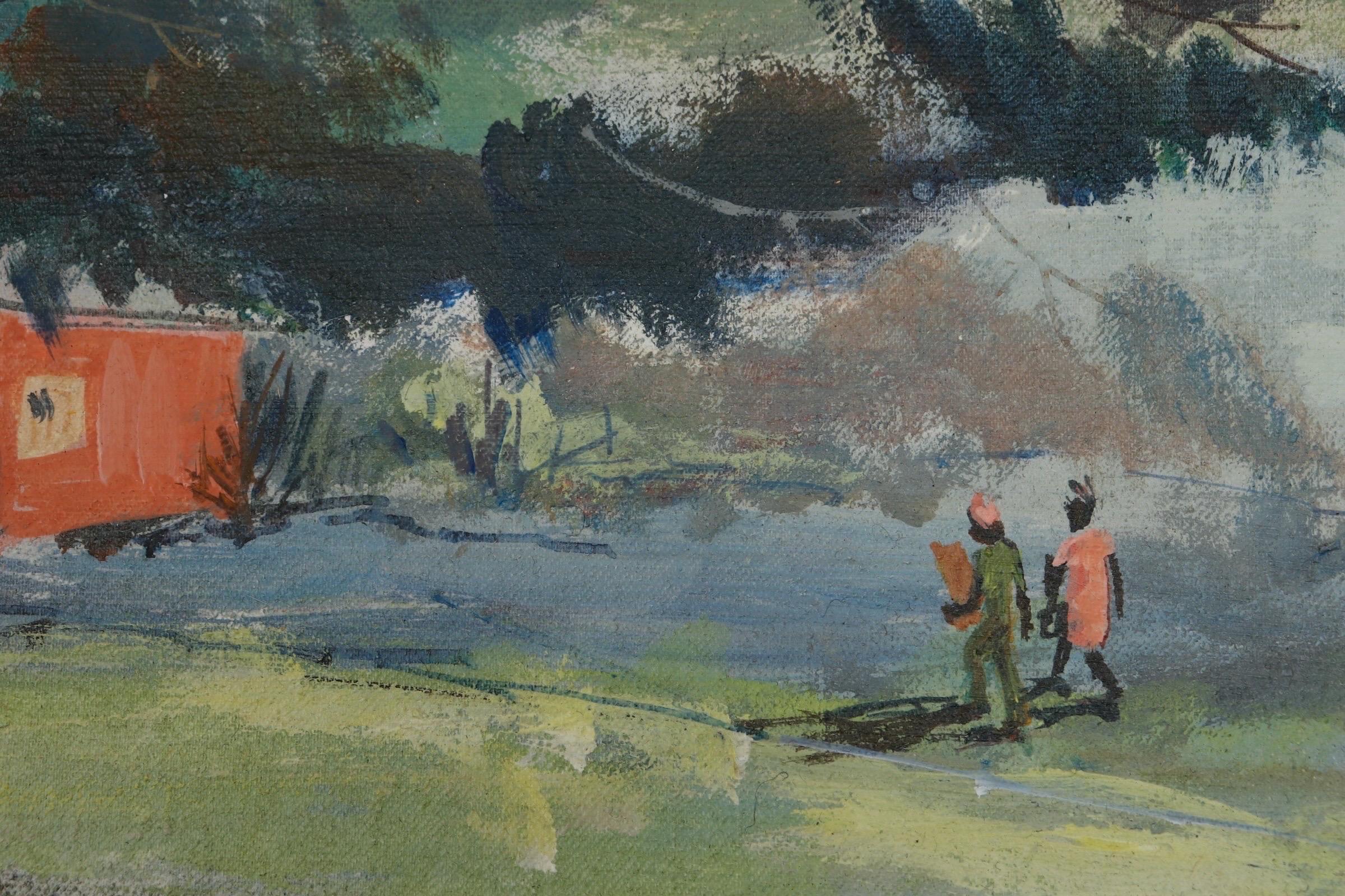 Vee J. Hill Signiert Öl auf Platte 'Big Tree' (amerikanisch) im Angebot