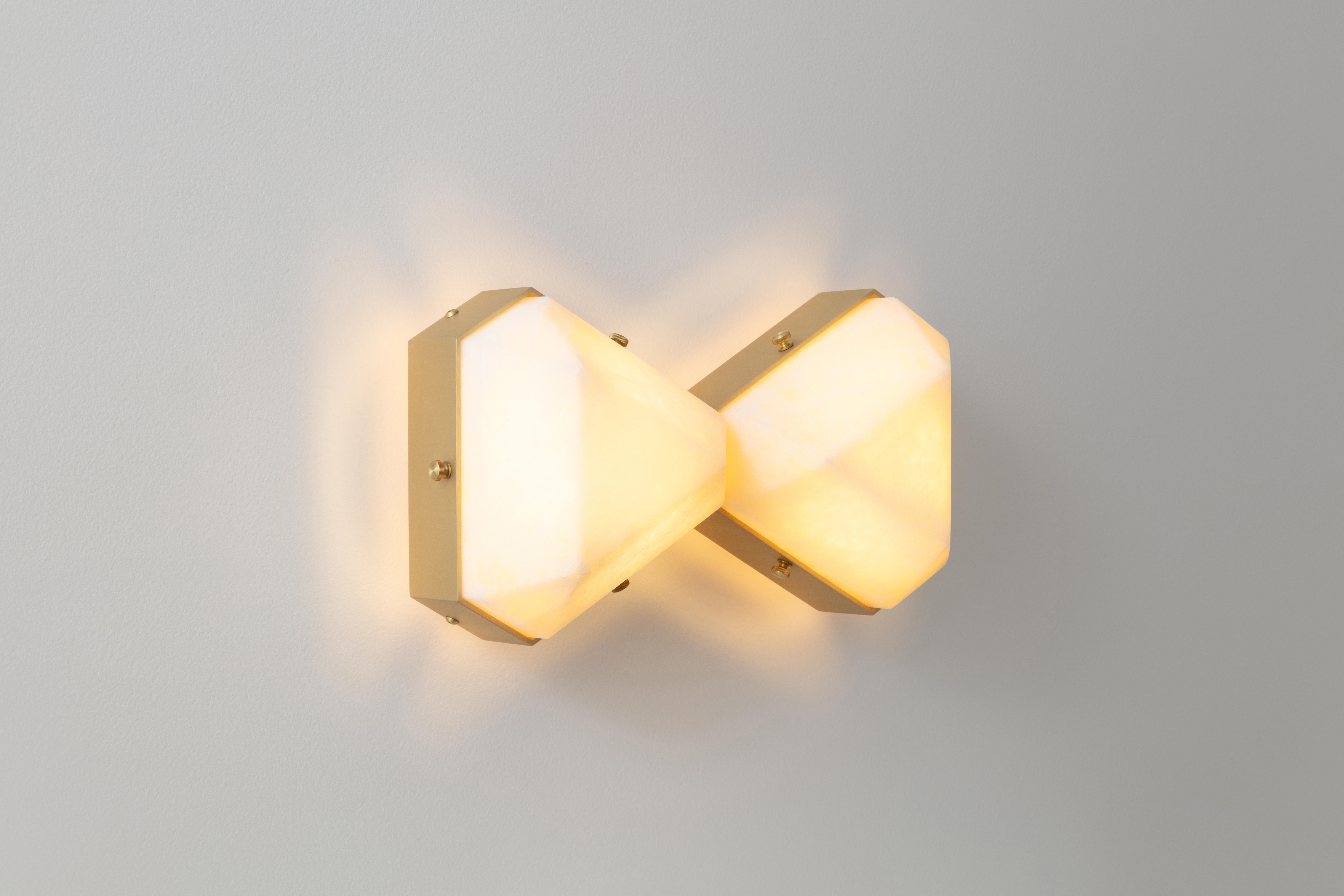 Vega Due Wall Sconce / Ceiling Mount in Onyx by Matthew Fairbank In New Condition For Sale In Brooklyn, NY