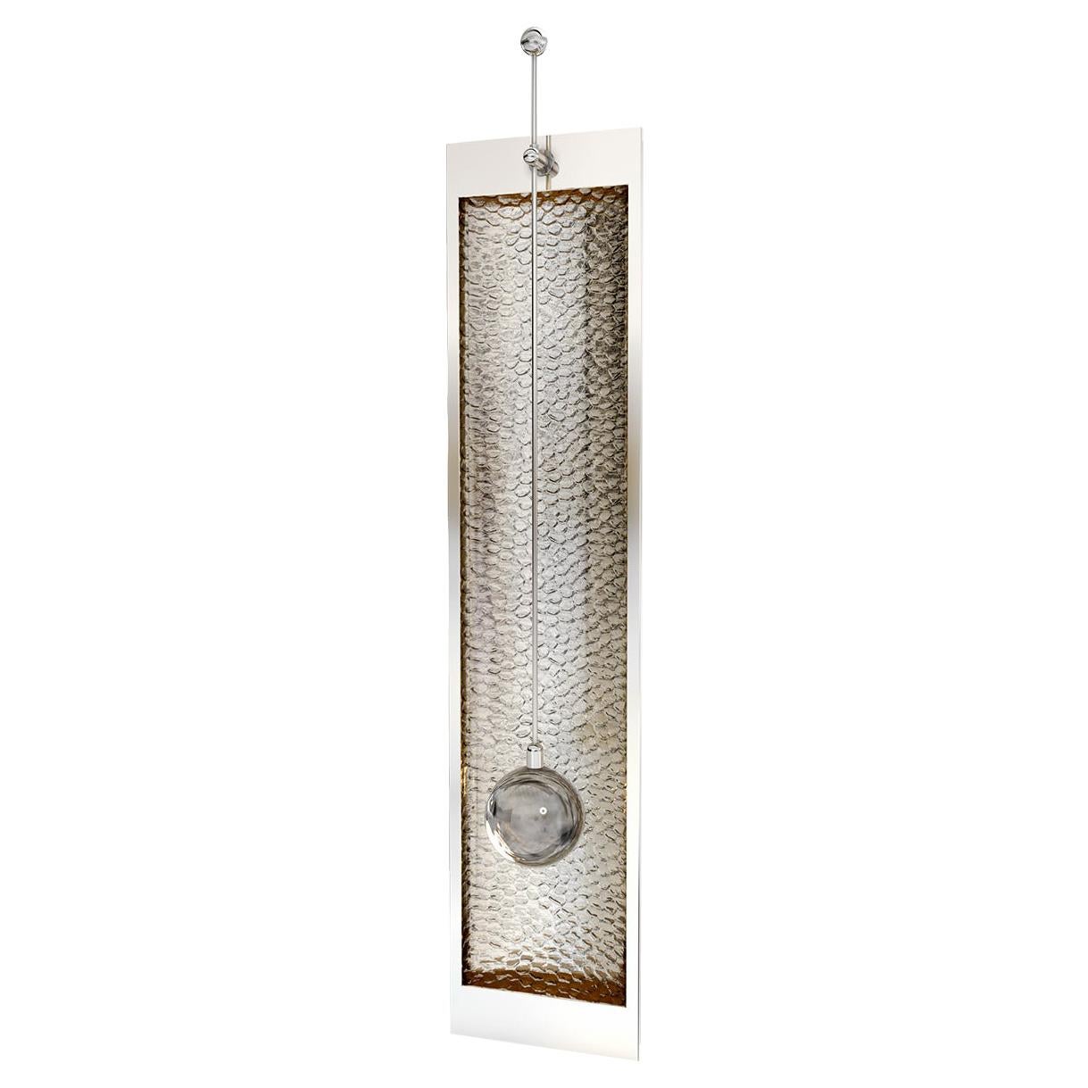 Vega Modern Metal Wall Light with Glass Sphere Ex-Display Sale For Sale