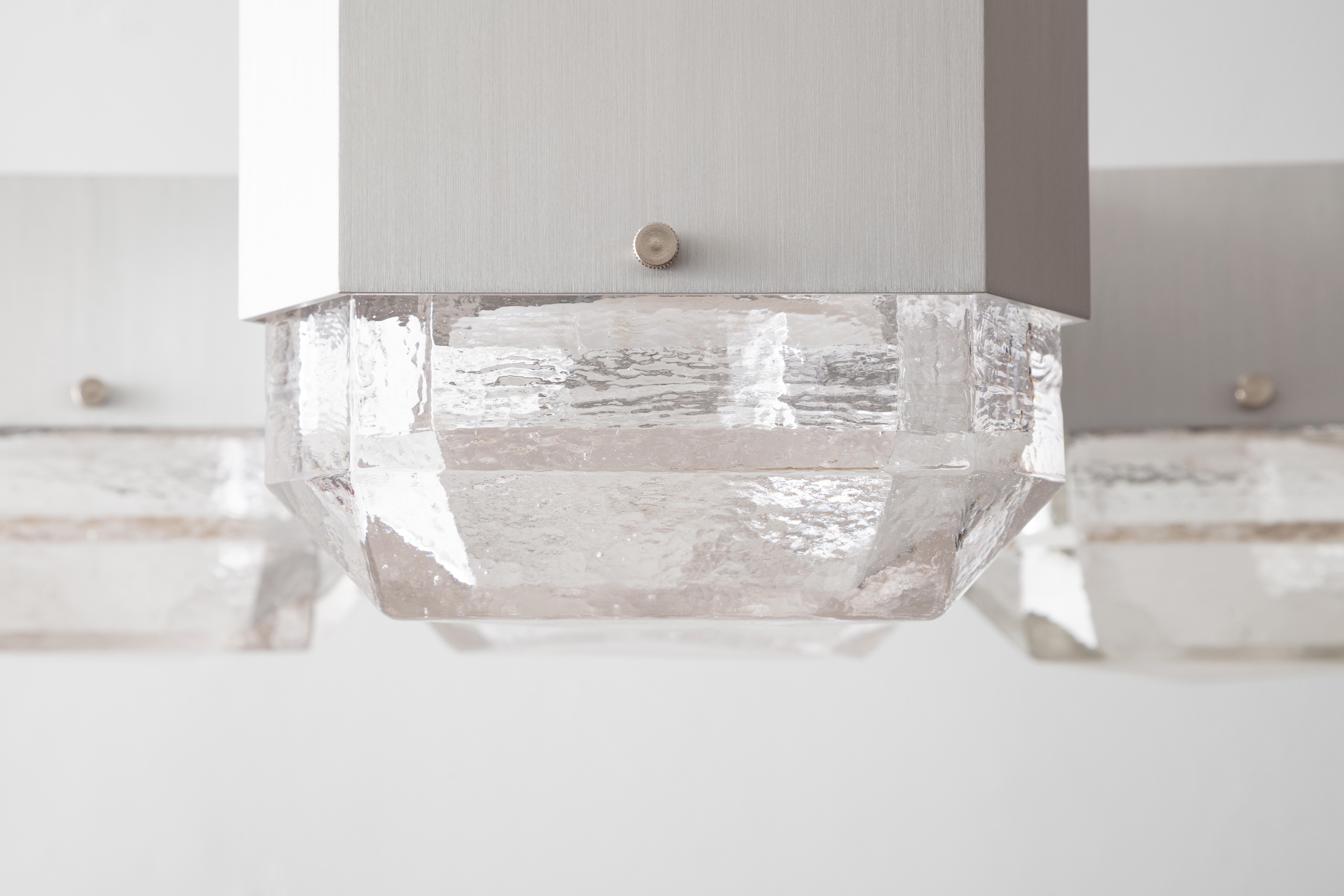 Contemporary Vega Quattro Pendant in Cast Glass by Matthew Fairbank For Sale