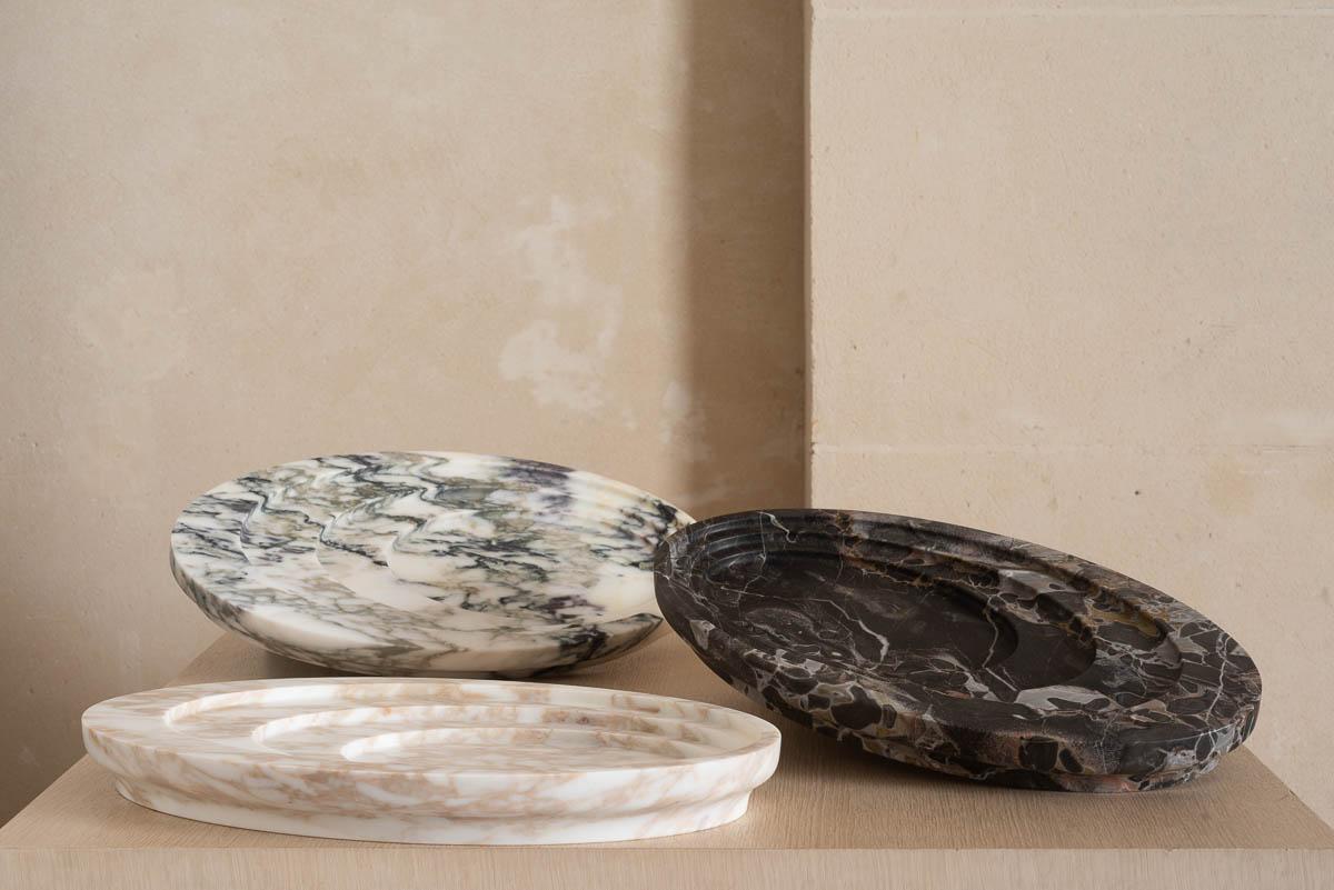 Vega Tray Vaso per fiori e portacandele in marmo In condizioni Nuovo in vendita a Paris, IDF