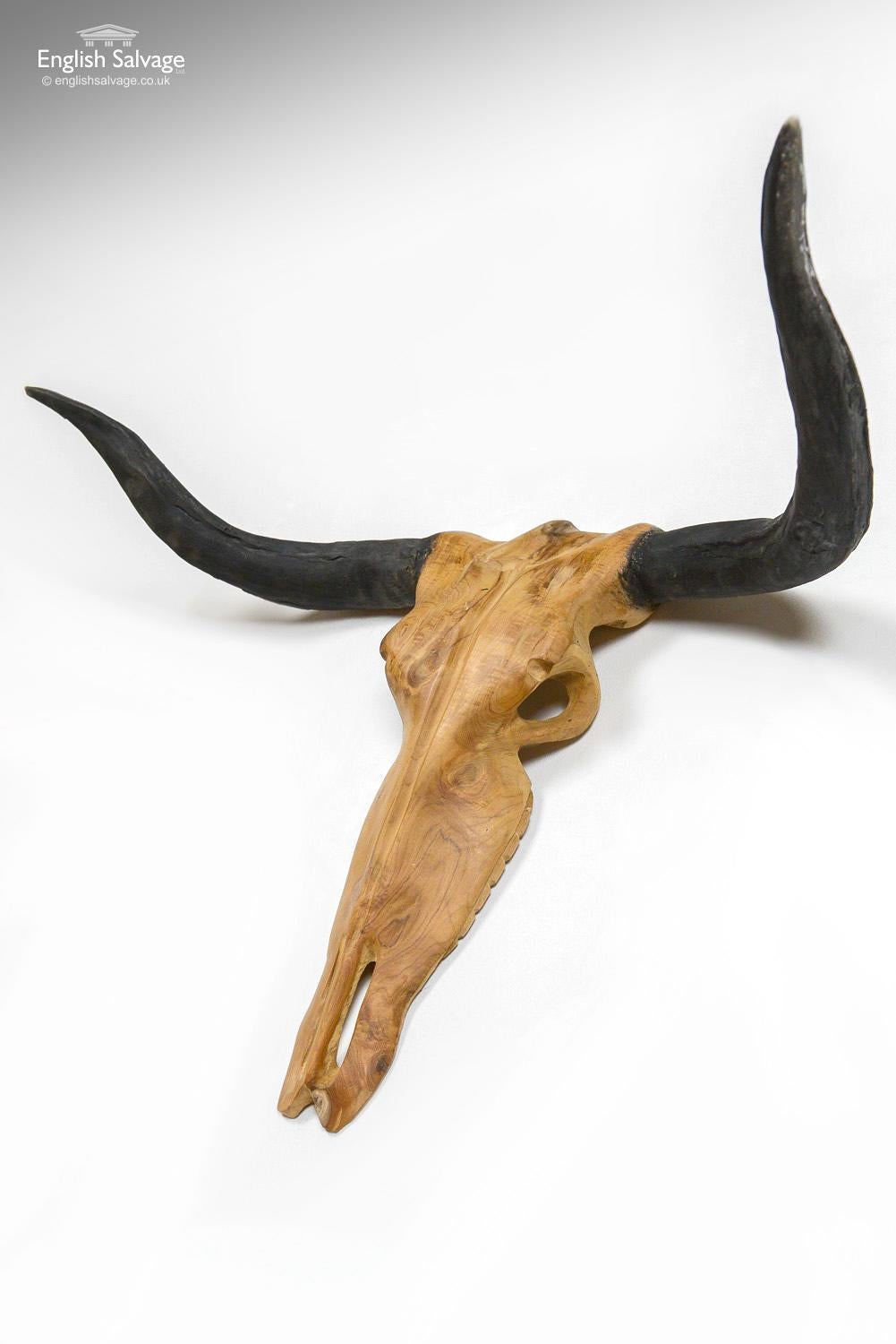 'Vegan' Teak Animal Skulls or Horns, 20th Century In Good Condition In London, GB