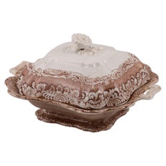 Vegetable bowl with lid, Morro Castle, Havana, Cuba. Sargadelos, 19th cent.