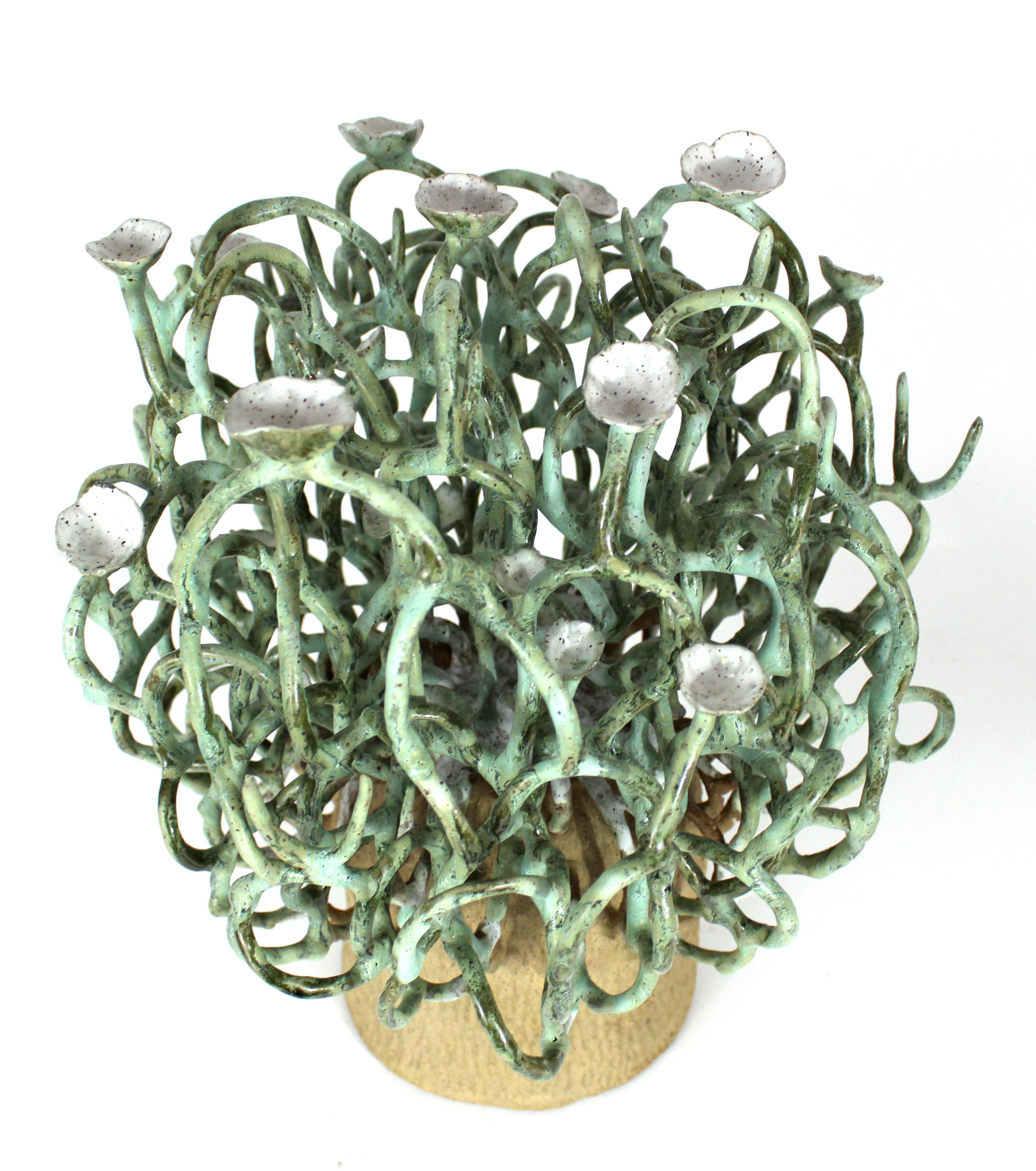 Veil Sculpture in Glazed Ceramic by Trish DeMasi In New Condition In Philadelphia, PA