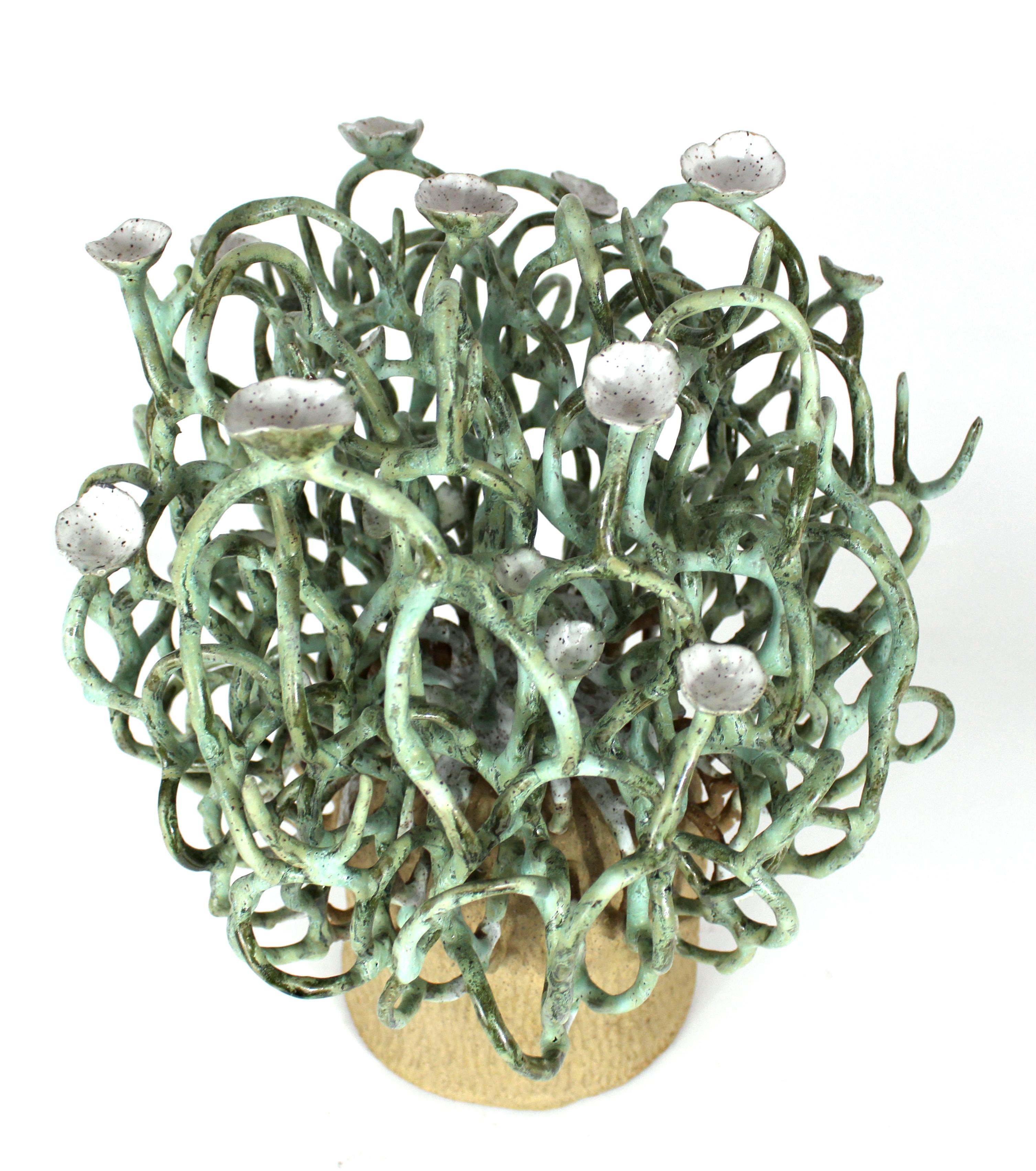 Veil Sculpture in Glazed Ceramic by Trish DeMasi In New Condition For Sale In Philadelphia, PA