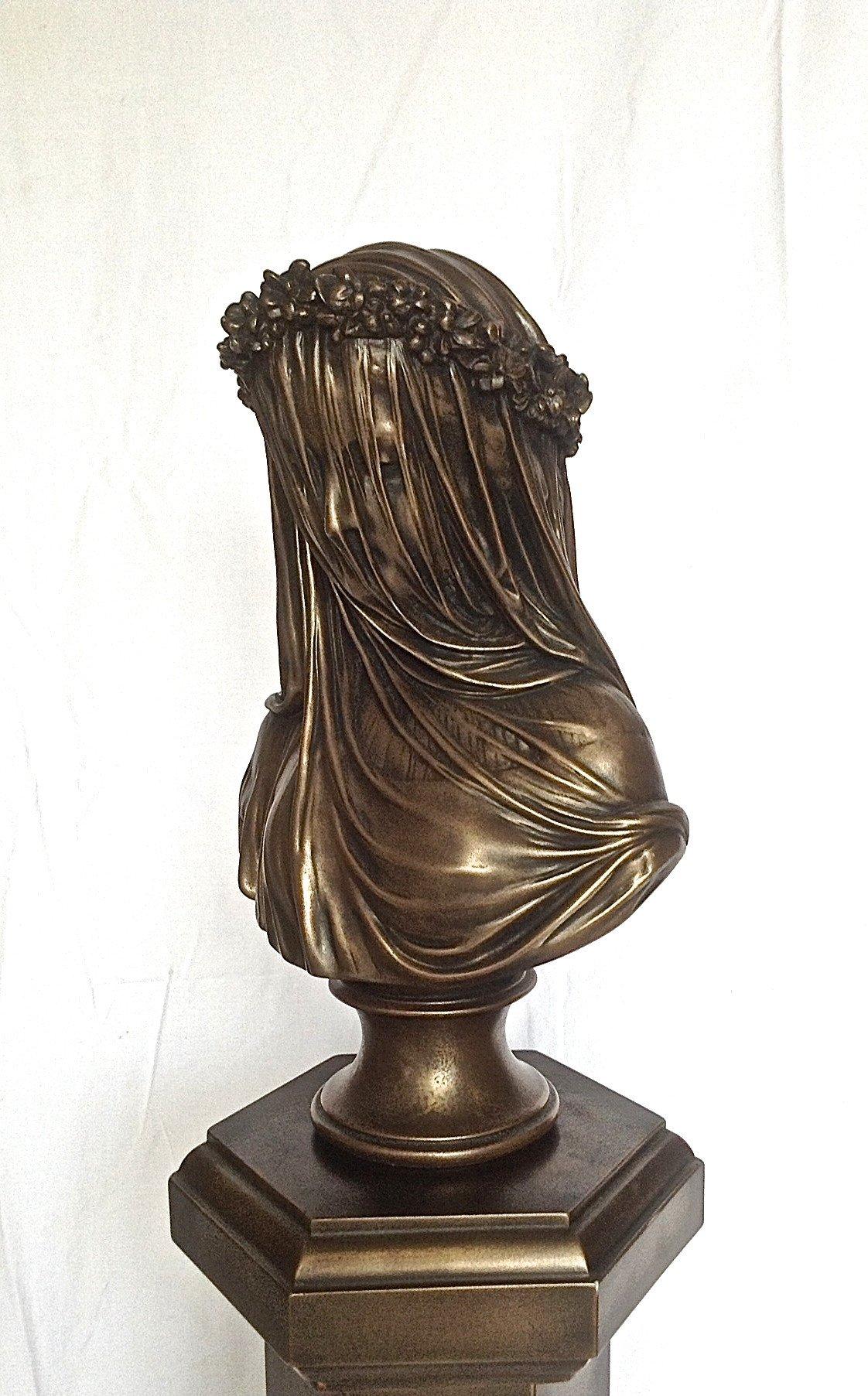 Veiled Lady Bronze Bust, 20th Century In Excellent Condition For Sale In London, GB