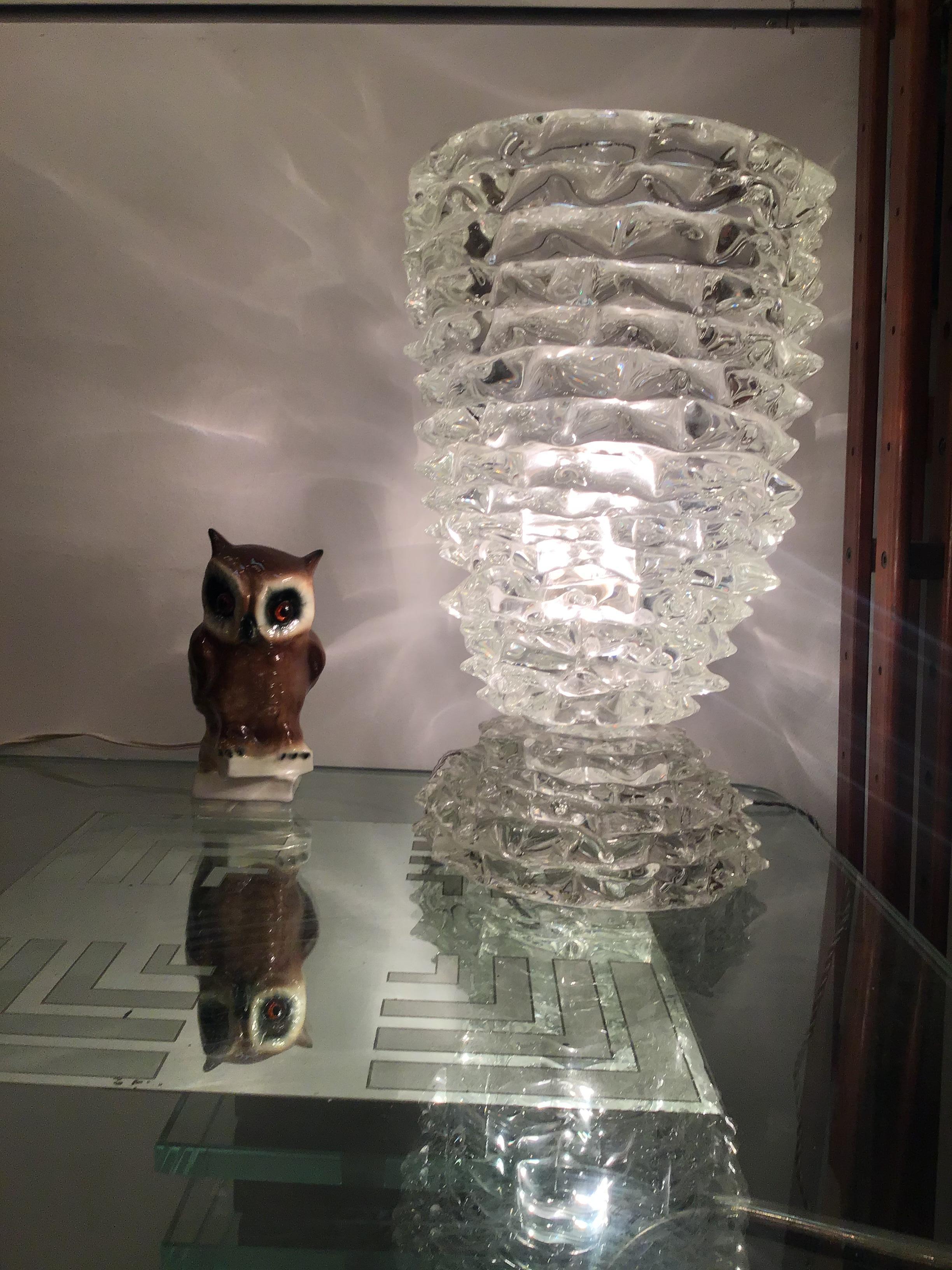 Veilleuse “Capodimonte “ Owl 1950 Italy.