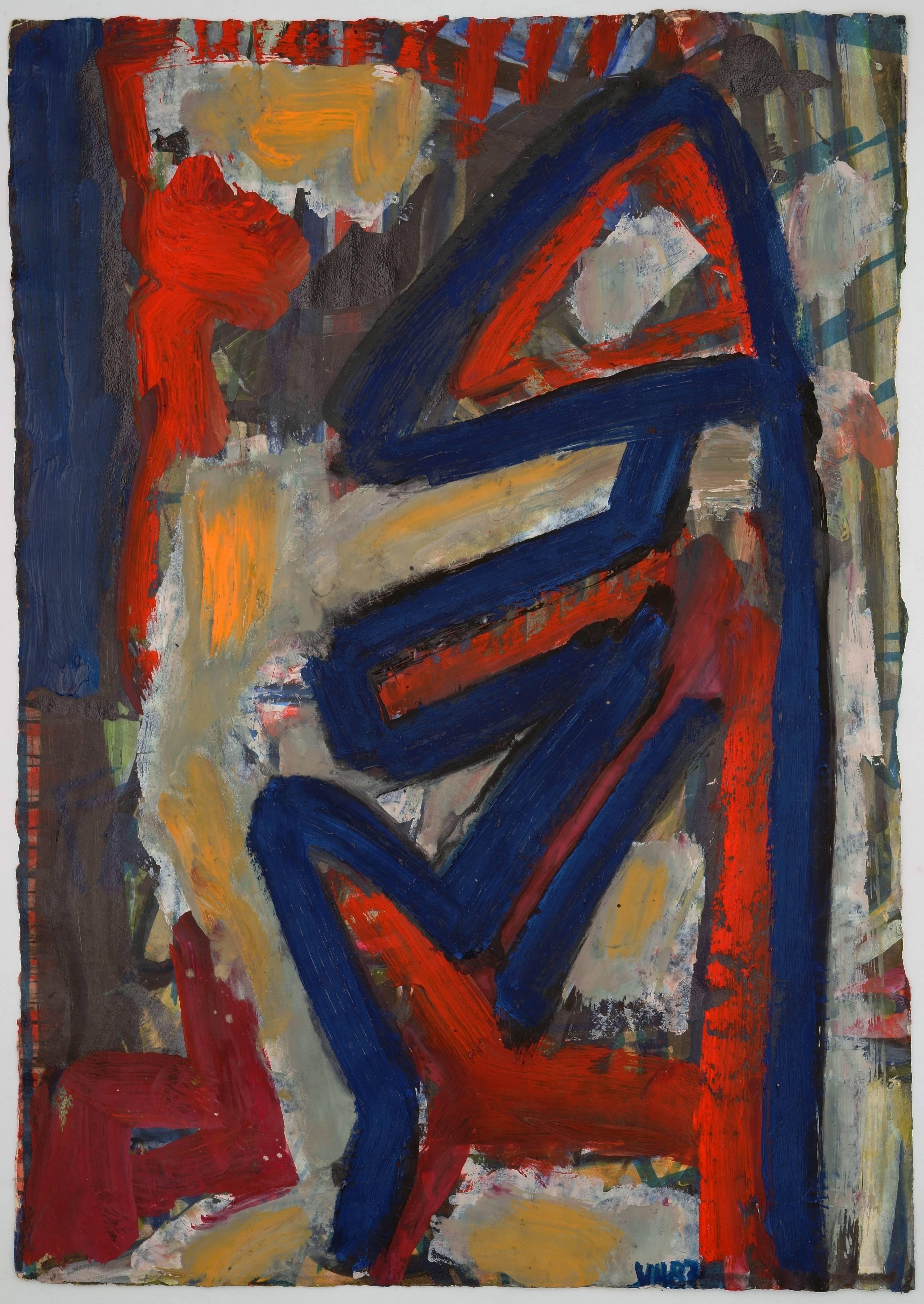 Rare Animal / - Abstract figuration - - Abstract Expressionist Painting by Veit Hofmann