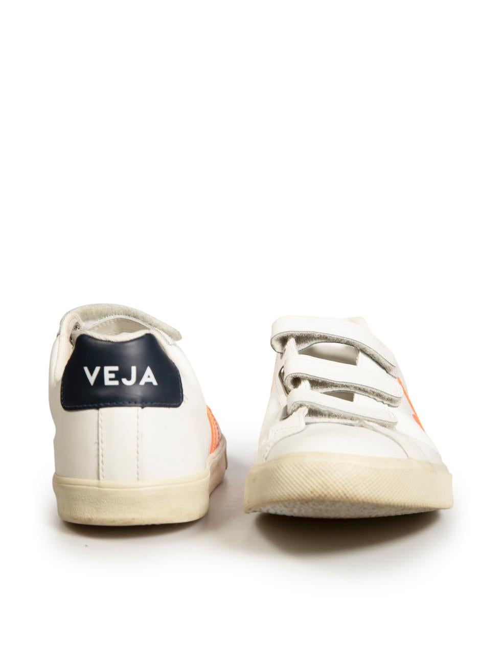 Veja White Leather Esplar V Trainers Size EU 40 In Good Condition For Sale In London, GB