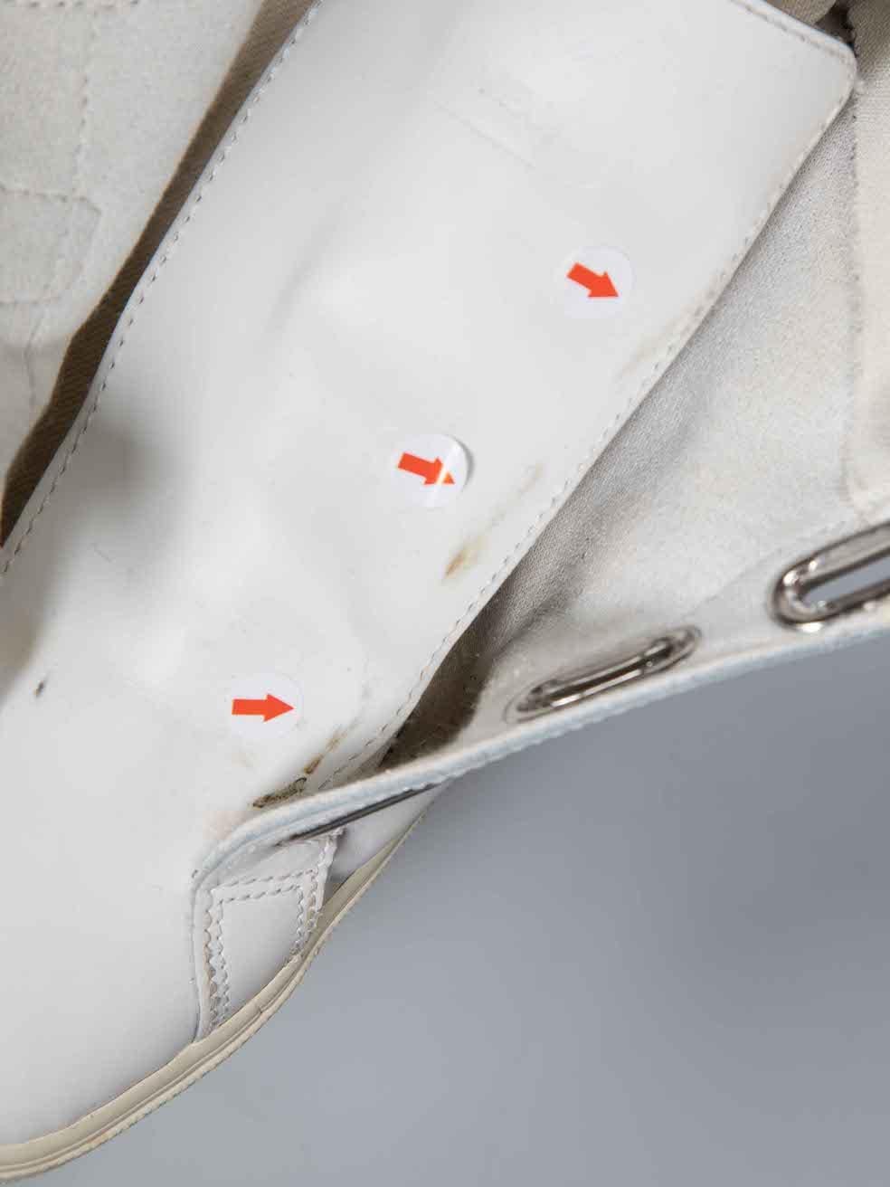Veja White Leather Esplar V Trainers Size EU 40 For Sale 2