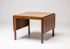 Vejle Rosewood Drop-Leaf Dining Table — Danish Mid-Century Modern Elegance
