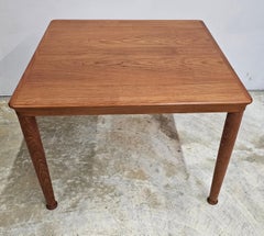 Vejle Stole & Mobelfabrik Scandinavian Modern Solid Teak Square Side Table