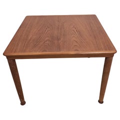 Mesa auxiliar cuadrada de teca maciza moderna escandinava Vejle Stole & Mobelfabrik