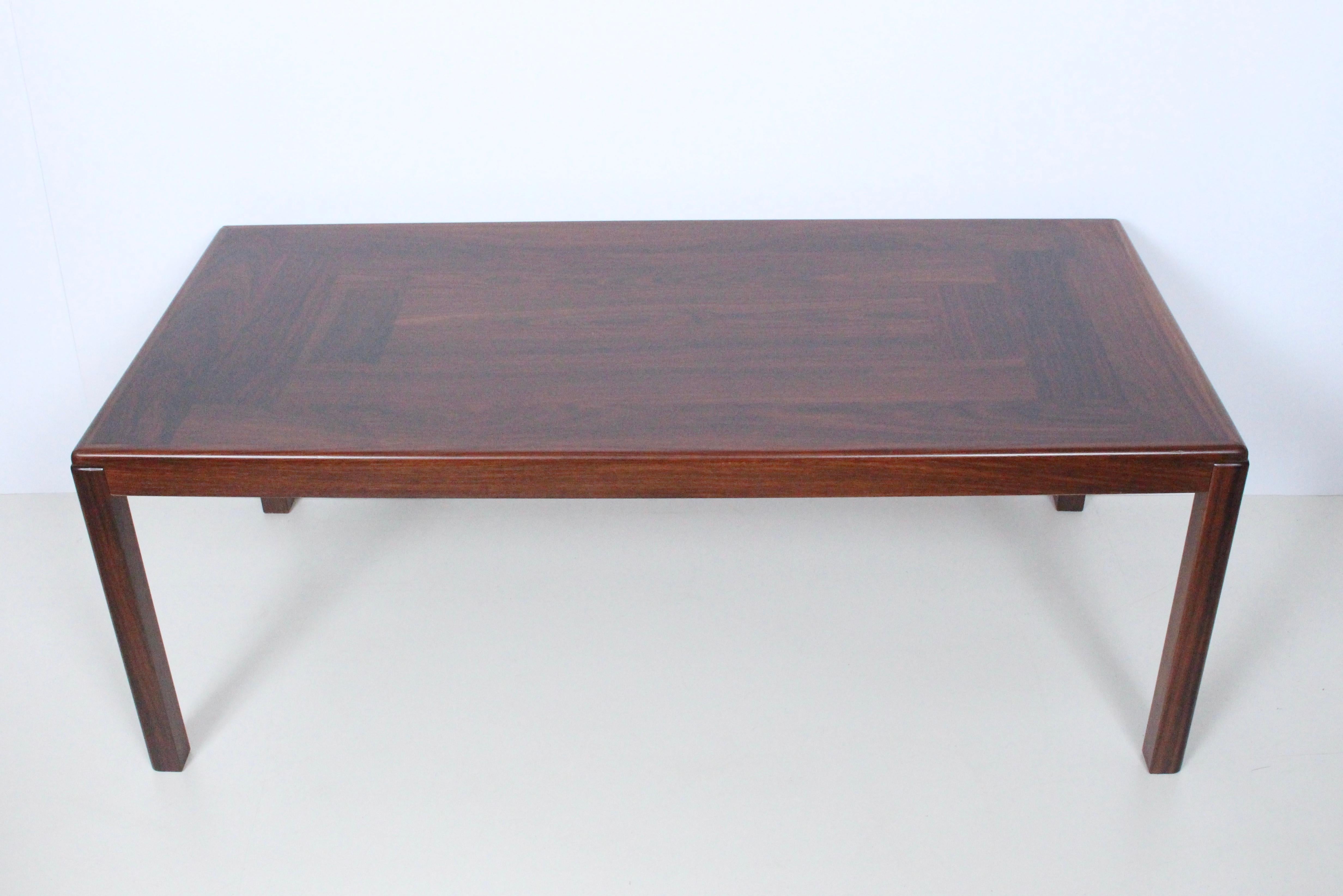 Mid-20th Century Vejle Stole Og Mobelfabrik Rosewood Coffee Table, 1960's For Sale