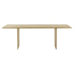 Vela Outdoor Solid Cedar Dining Table, Made in Italy 