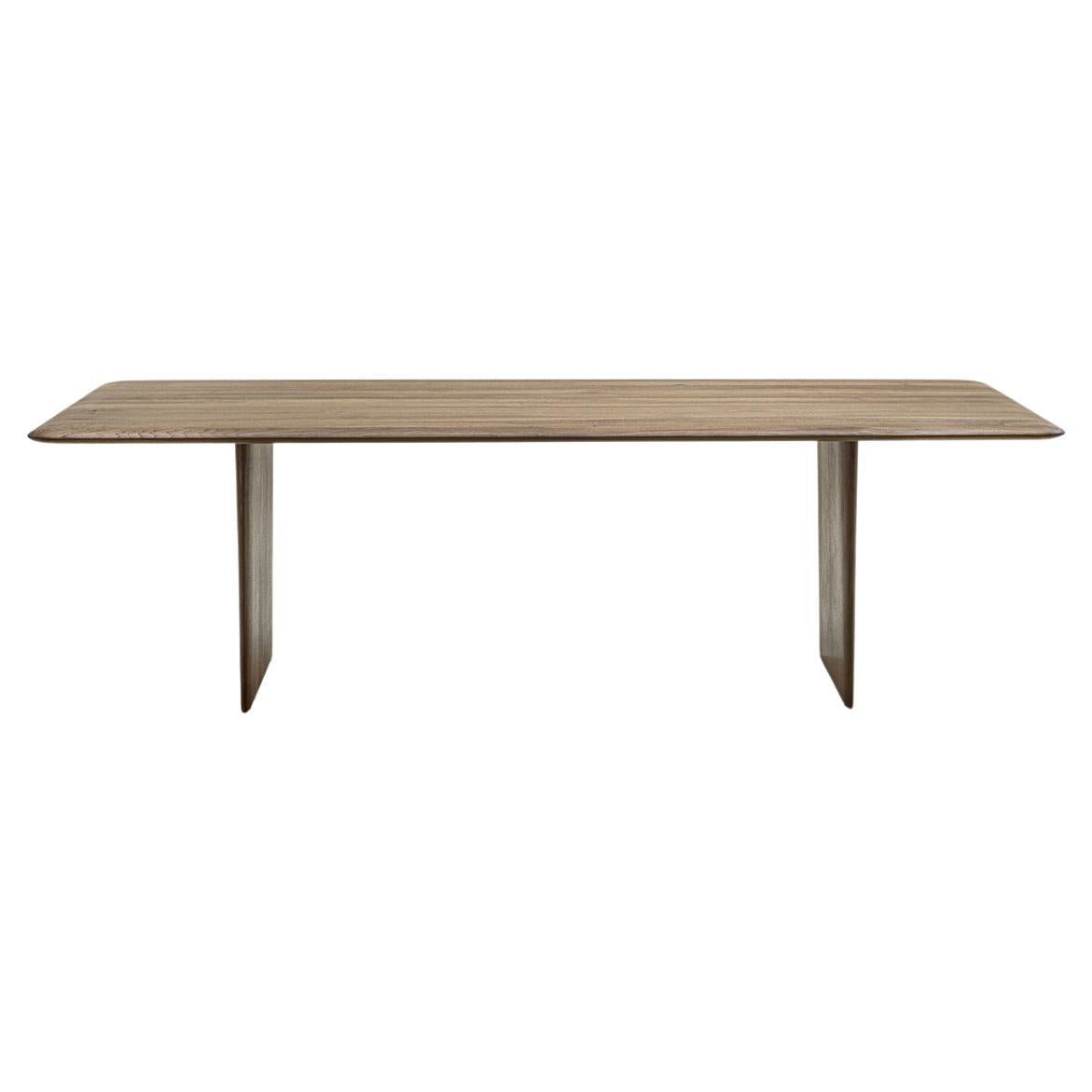 Vela Solid Wood Dining Table, Made in Italy  For Sale