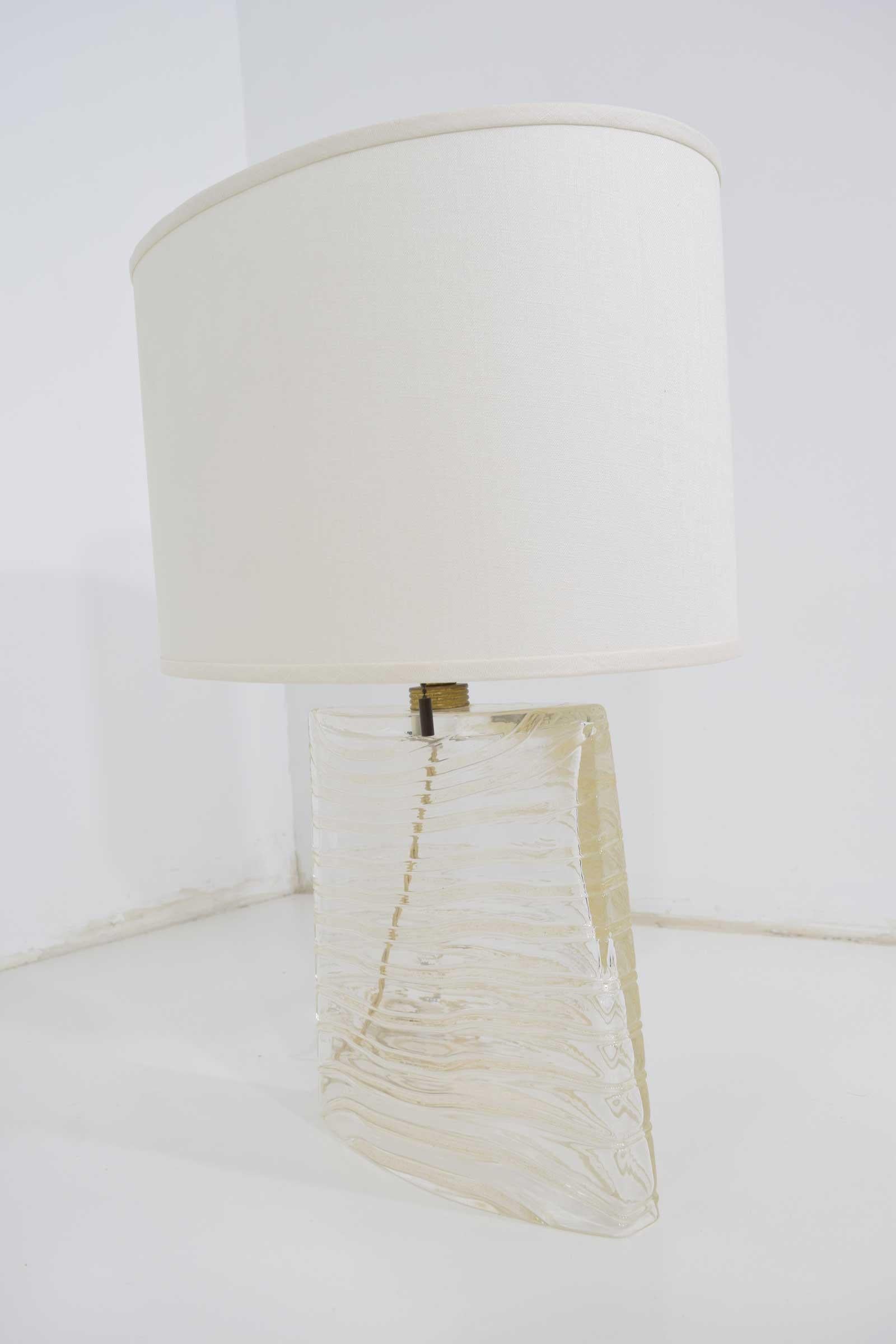 Modern Vela Venetian Glass Lamp by Donghia