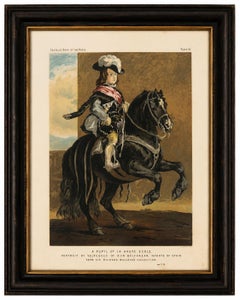 Velázquez Prince on Horseback – Antique Chromolithograph, c.1880