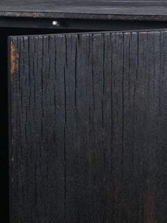 Velcha sideboard with antic burnt wood