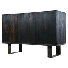 Velcha sideboard with antic burnt wood
