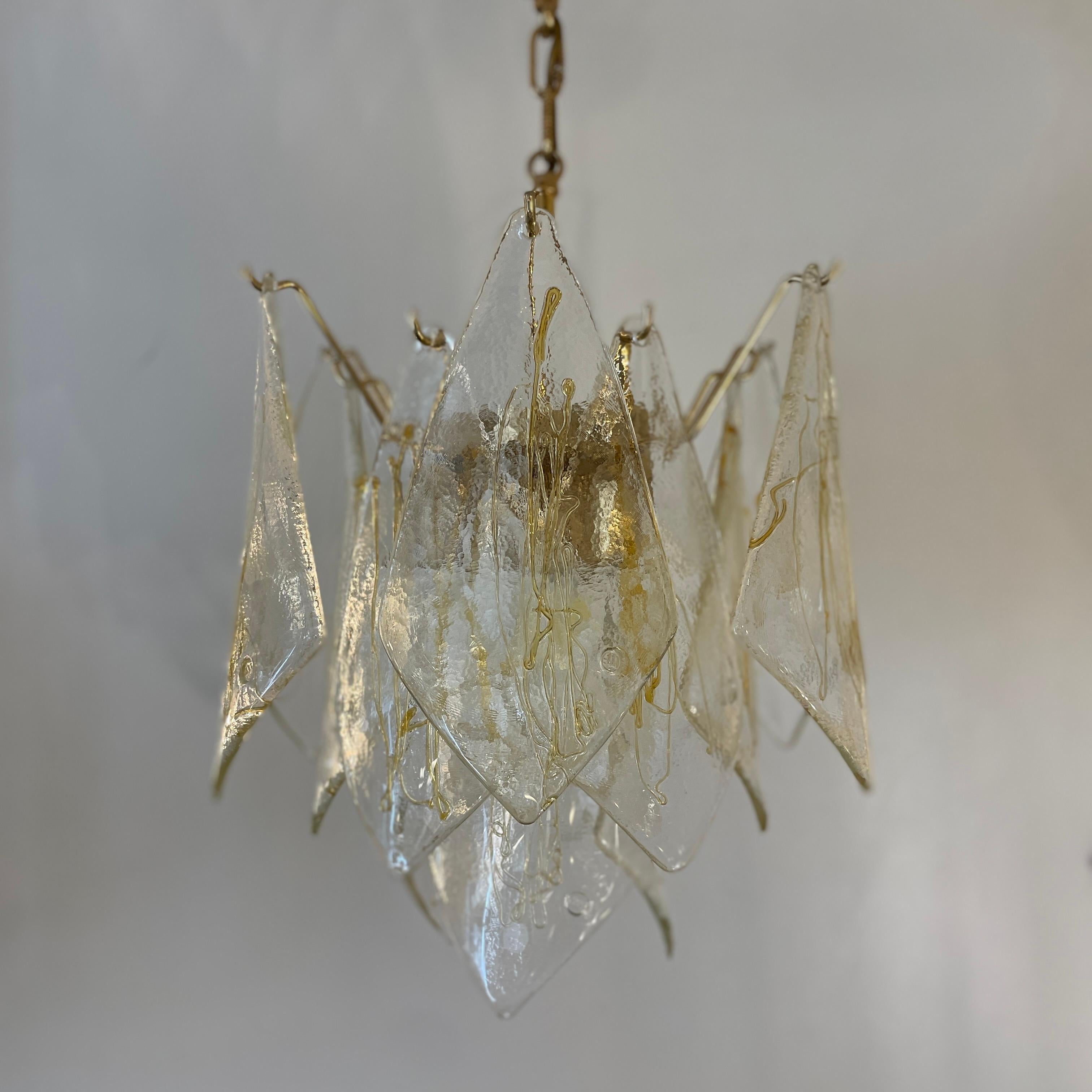 Vele, Murano Pendant Lamp by La Murrina, 1980s For Sale 6