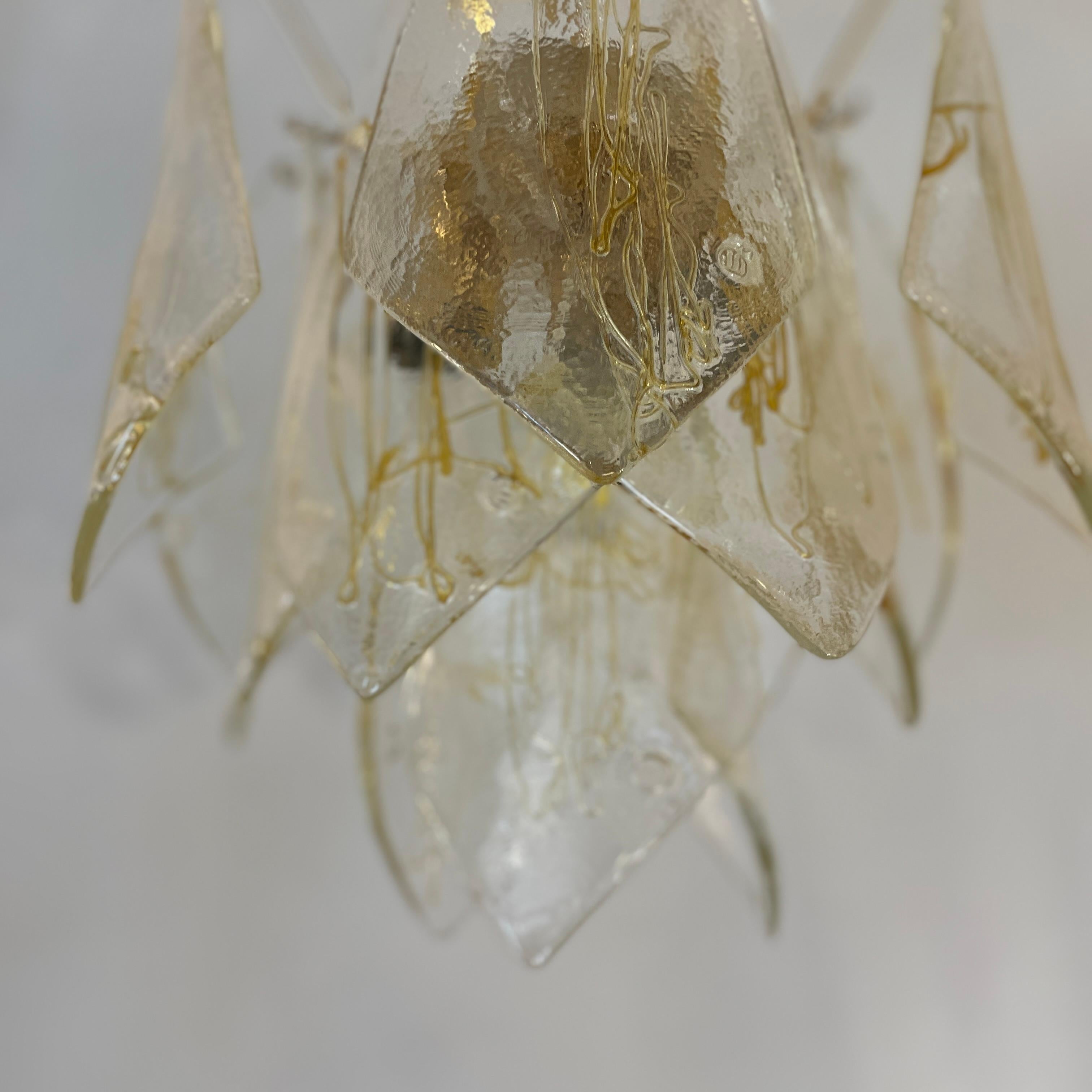 Vele, Murano Pendant Lamp by La Murrina, 1980s For Sale 7