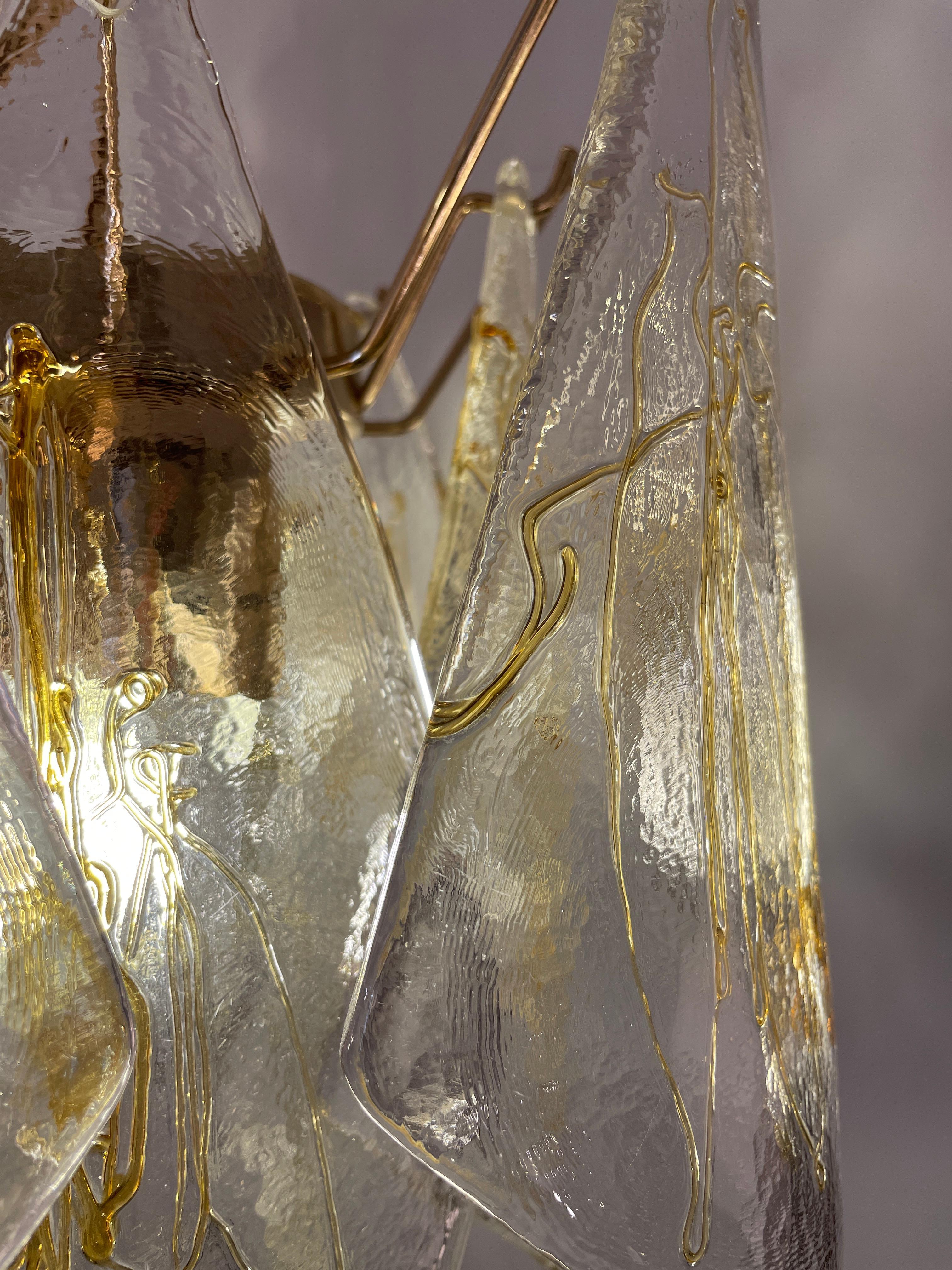 Vele, Murano Pendant Lamp by La Murrina, 1980s In Good Condition For Sale In Brussel, BE