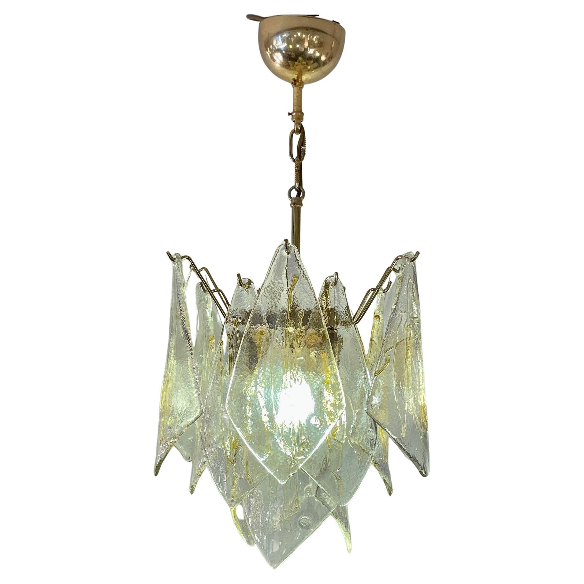 Vele, Murano Pendant Lamp by La Murrina, 1980s For Sale