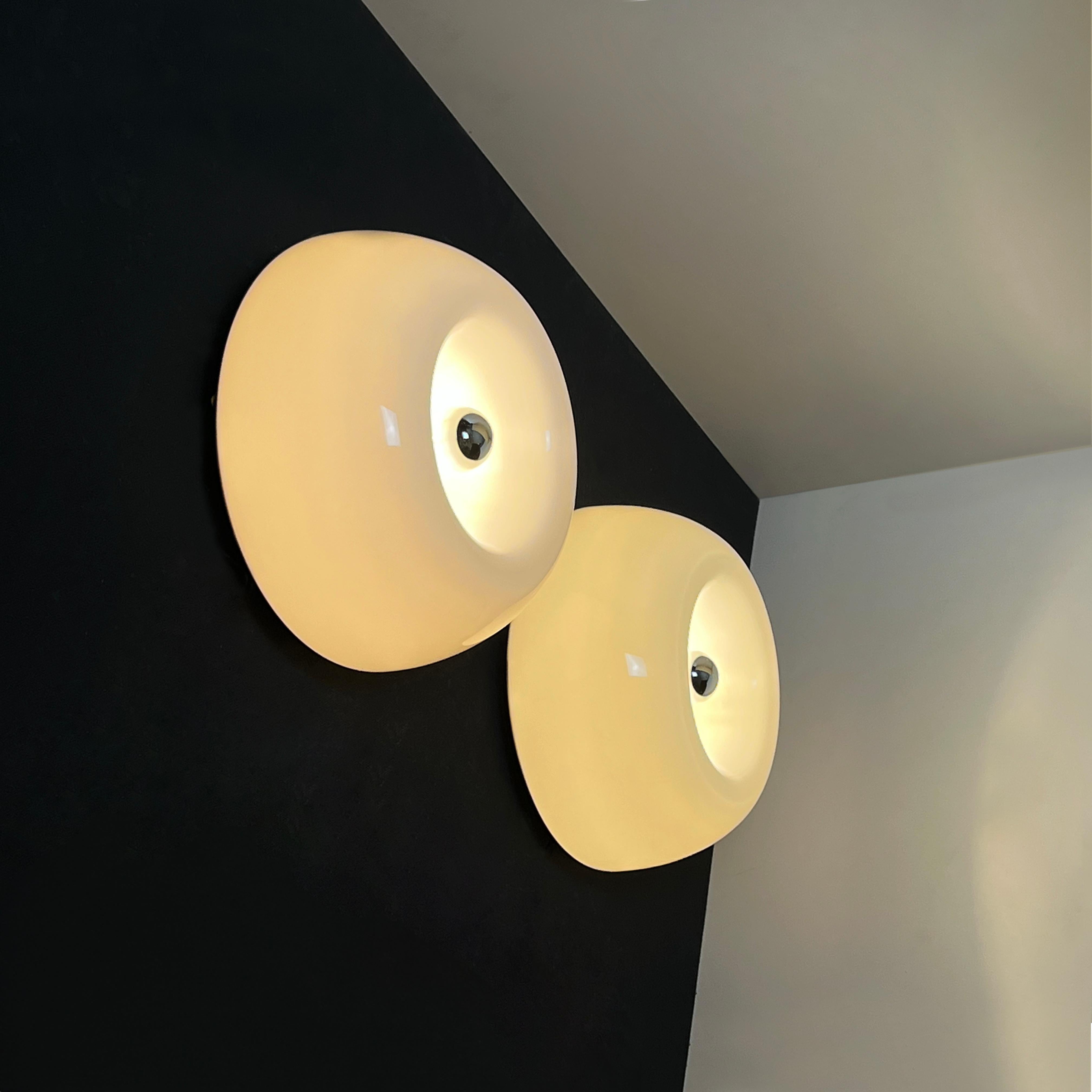 Metal Velella Flush Mount or Wall Lamp by Achille & Pier Giacomo Castiglioni for Flos