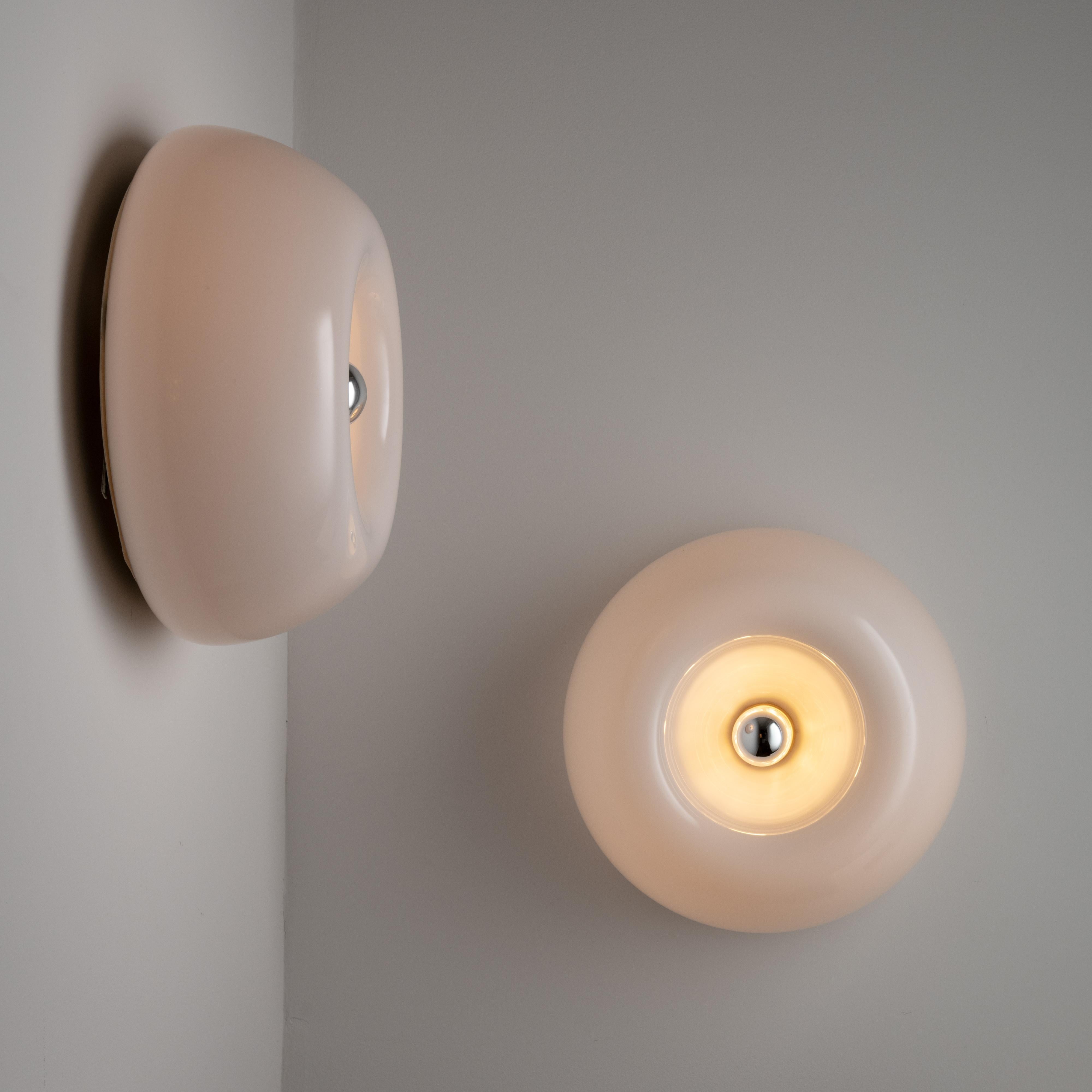 Mid-20th Century Single 'Velella' Flush Mount by Achille and Pier Giacomo Castiglioni for Flos